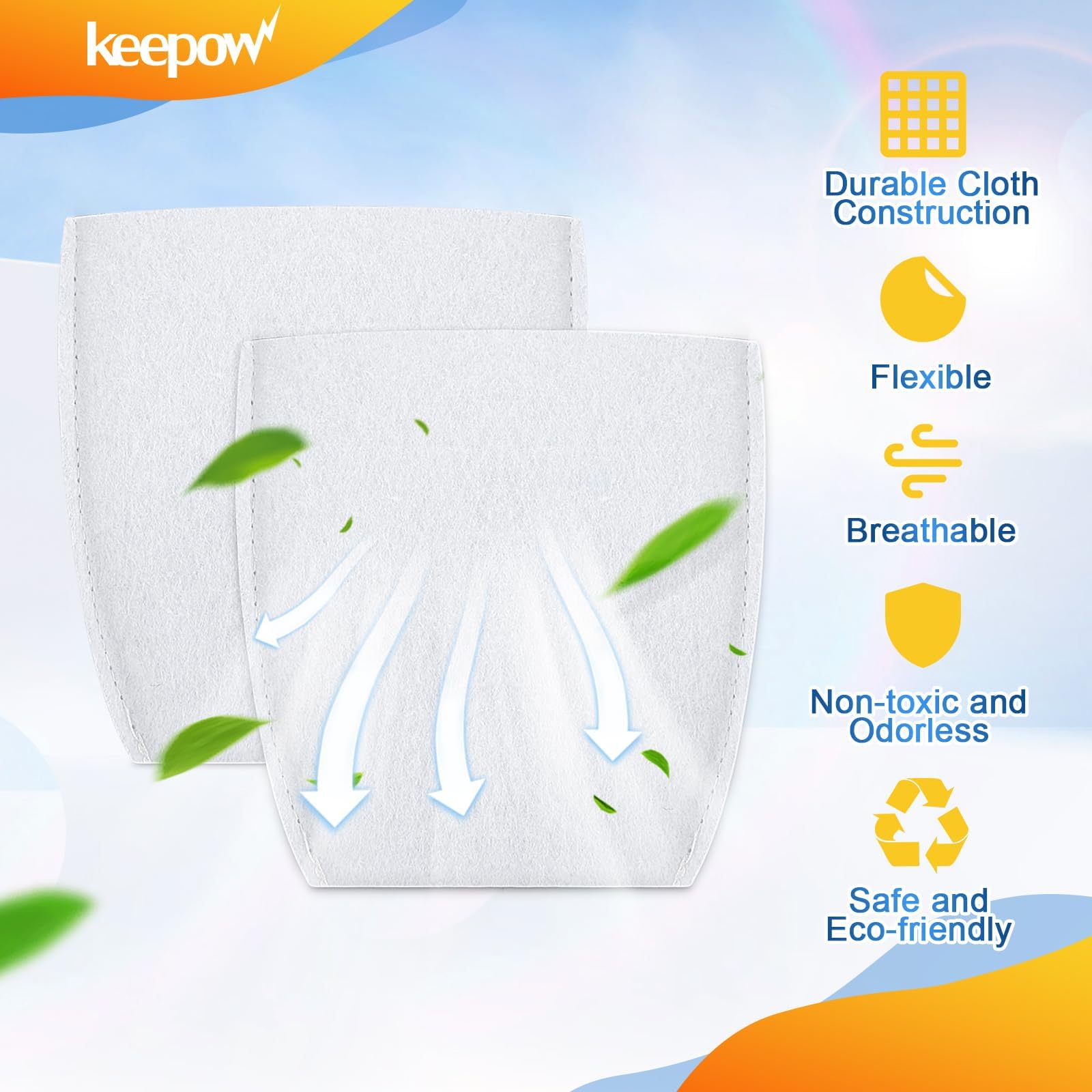 Keepow Vacuum Filters Compatible With Makita T 03193 Replacement Vacuum Filter Cloth For Xlc02 Lc01 Bcl180 443060 3 Vacuums, 10