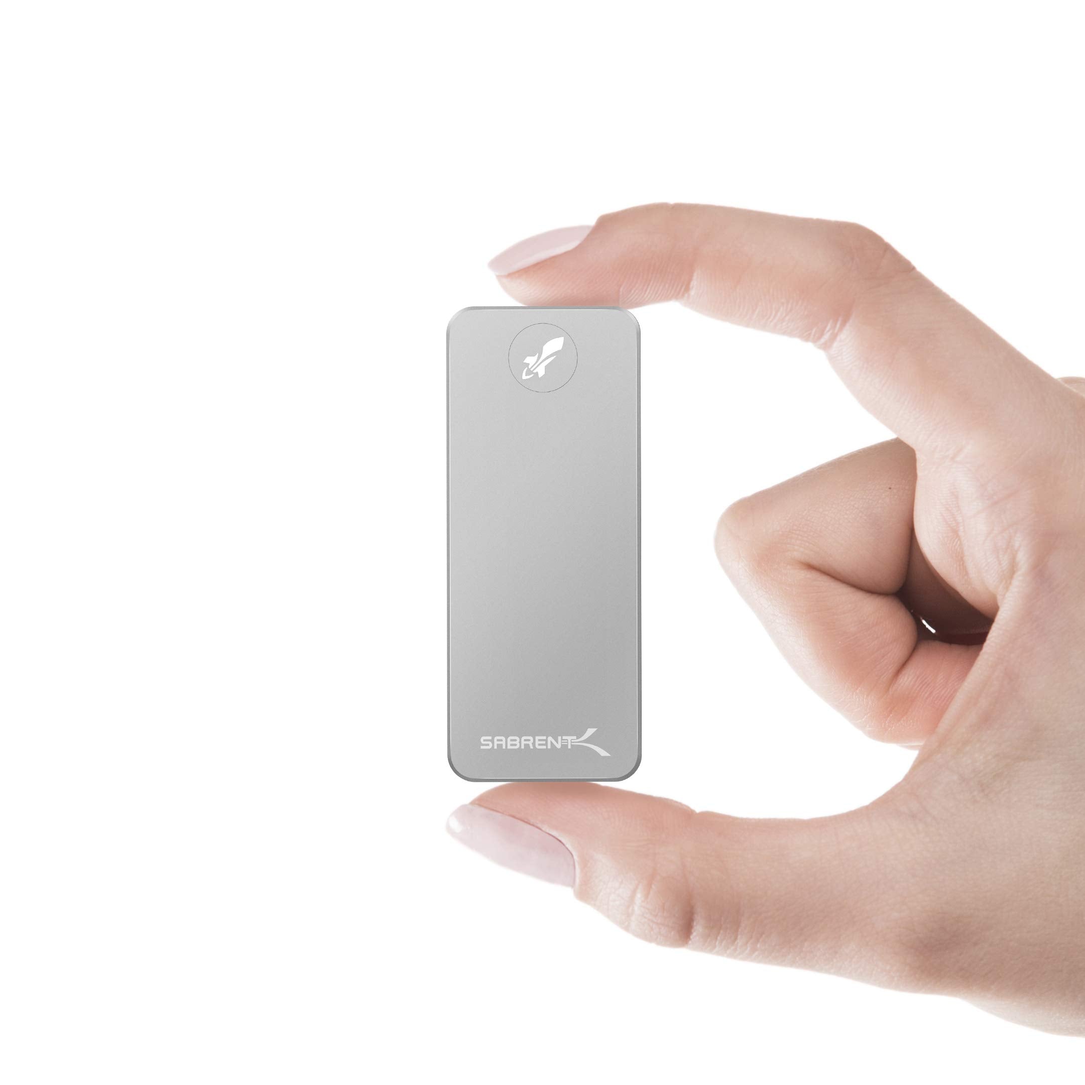 Sabrent Rocket Nano 2Tb Usb 3.2 10Gb/S External Aluminum Ssd (Silver) (Sb 2Tb Nano)