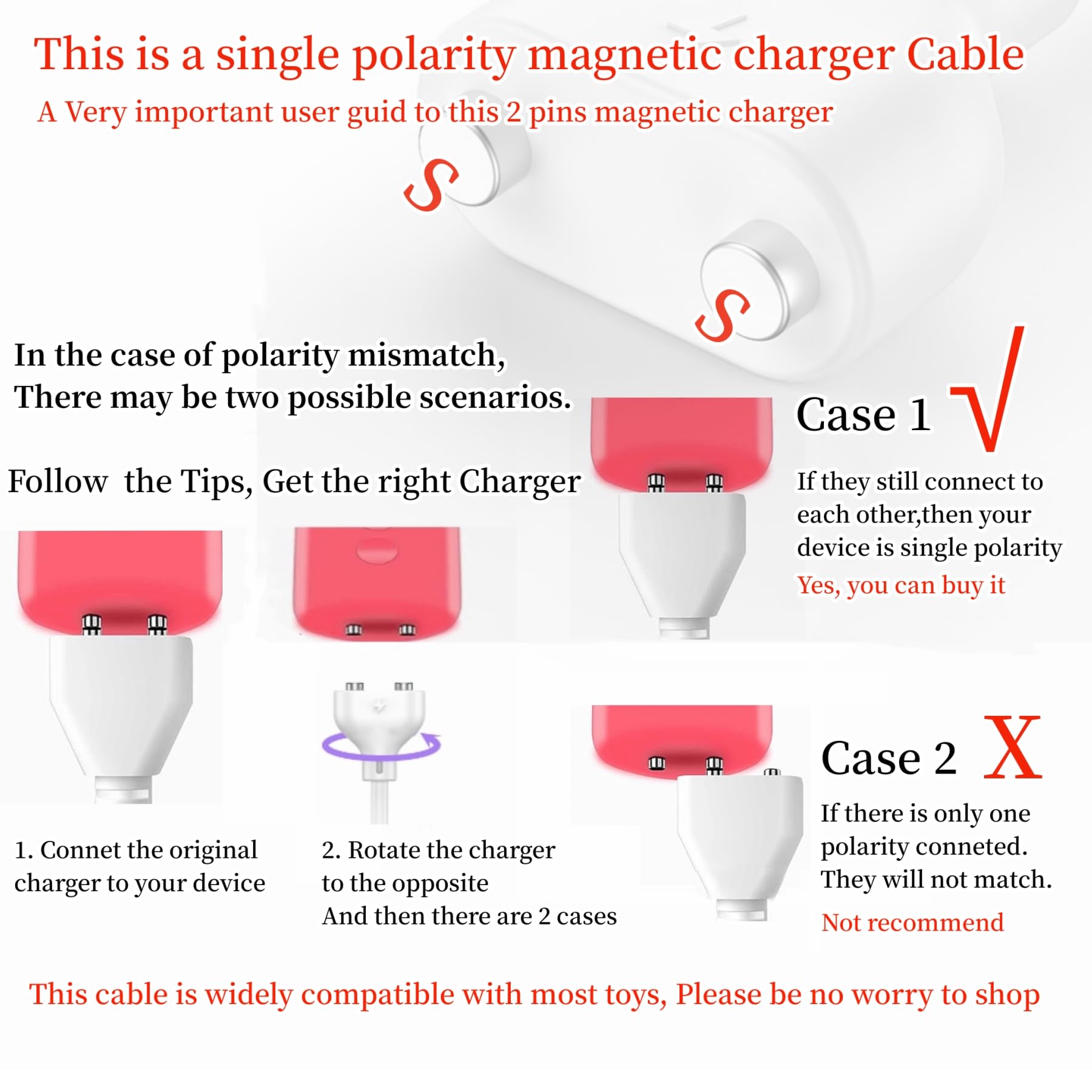 Kwevos Magnetic Usb Dc Charger Cable Replacement Charging Cord, 31.4Inch Long  5Mm/0.2In, For Toys/Facial Cleanser/Electric Toot