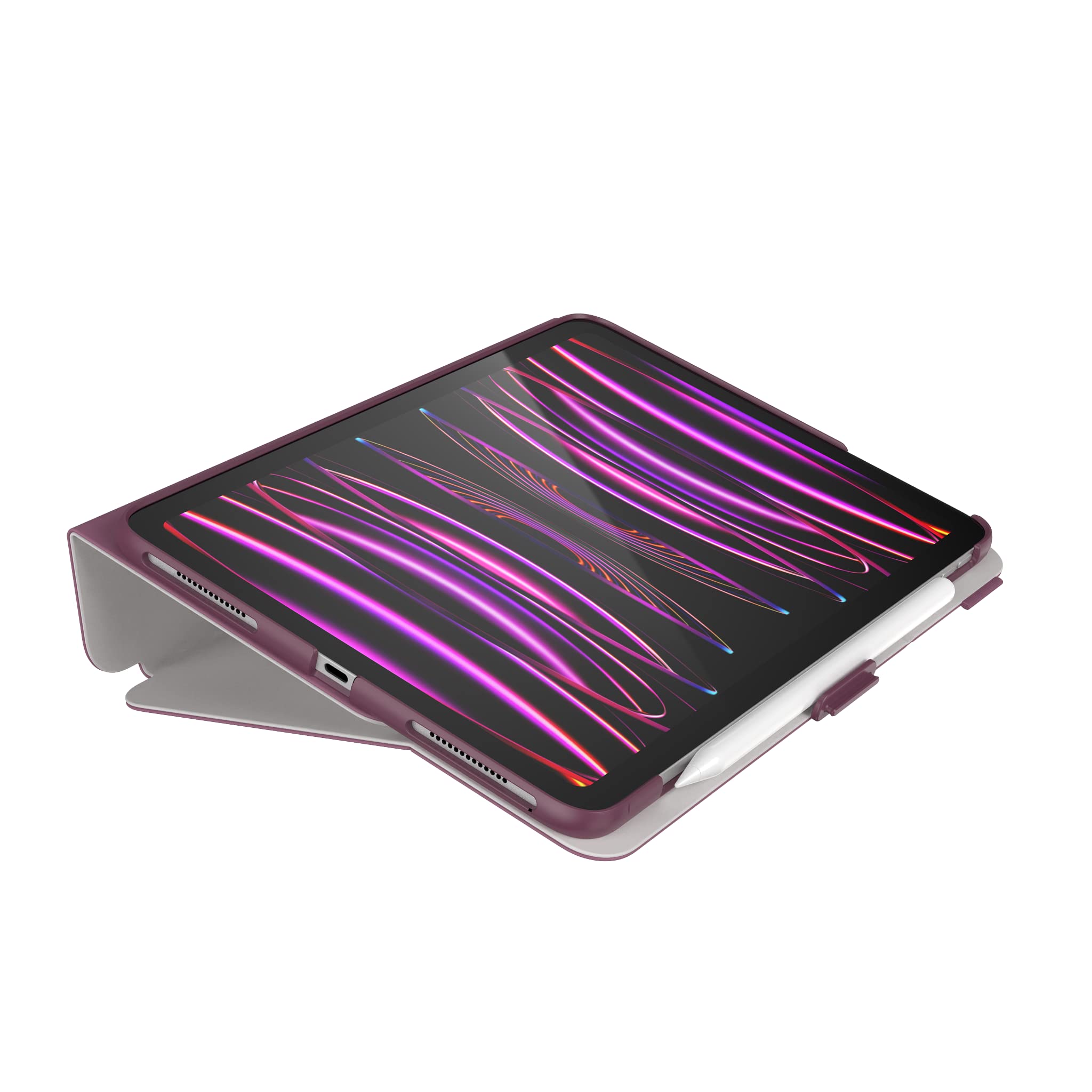 Speck Case For Ipad Pro 4Th Generation 11 Inch - Drop & Camera Protection, Slim Multi Range Stand, Apple Pencil Holder - Plumber