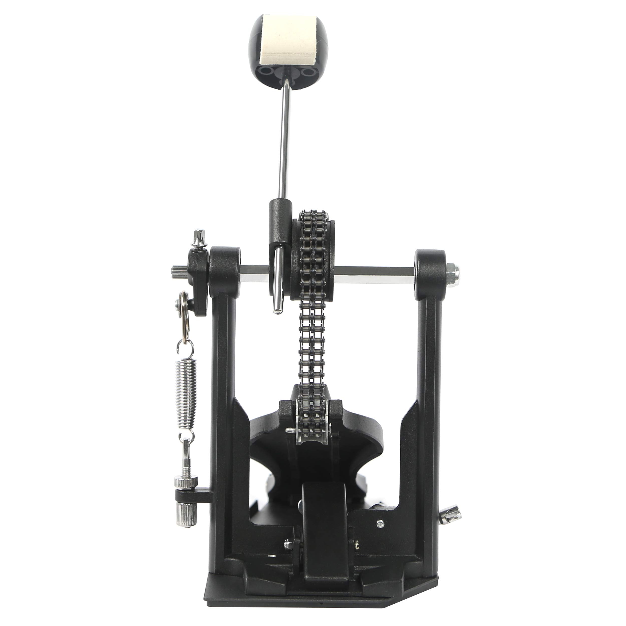 Drum Pedal,Janerock Bass Drum Pedal Double Chain Pedal Single Pedal Hammer Suitable For Drum Set And Electronic Drums