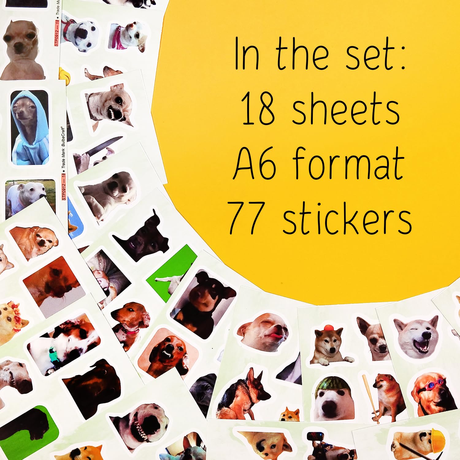 Funny Dog Meme Stickers, Funny Dog Stickers For Water Bottles, Laptops   Dog Party Favors, Dog Gifts For Dog Lovers And Owners L