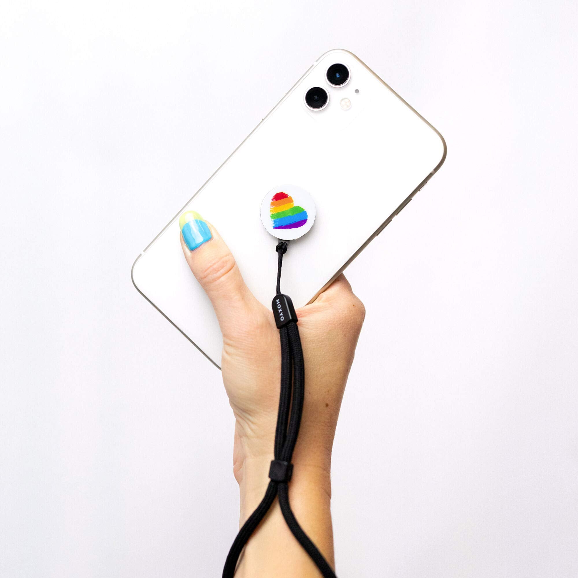 Moxyo Zigi Band Universal Adjustable Wrist Strap Phone Lanyard, Graphic Adhesive Device Patch Compatible With All Smartphones