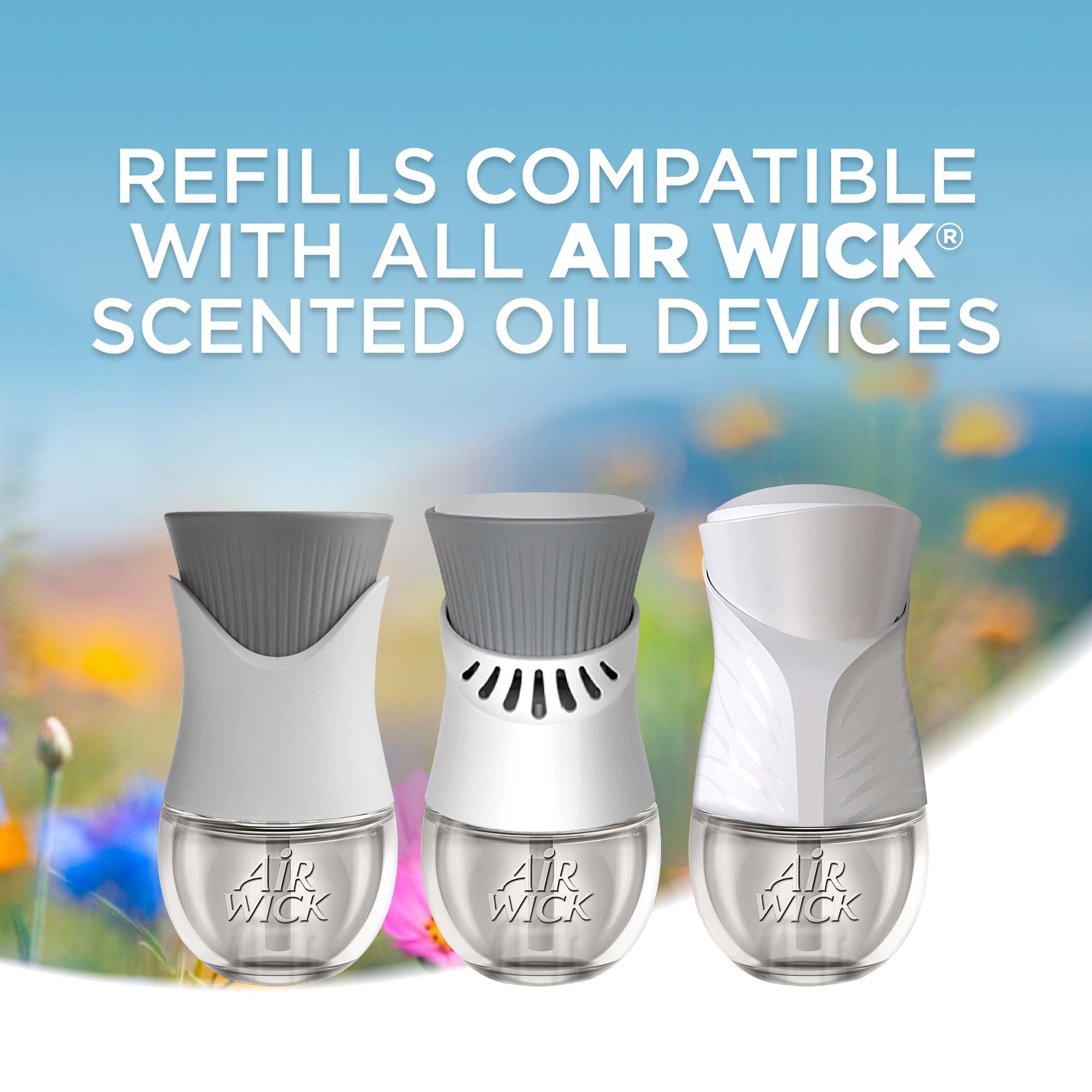 Air Wick Plug In Scented Oil Refill, 5 Ct, Fresh Watermelon & Berries, Air Freshener, Essential Oils, Spring Collection