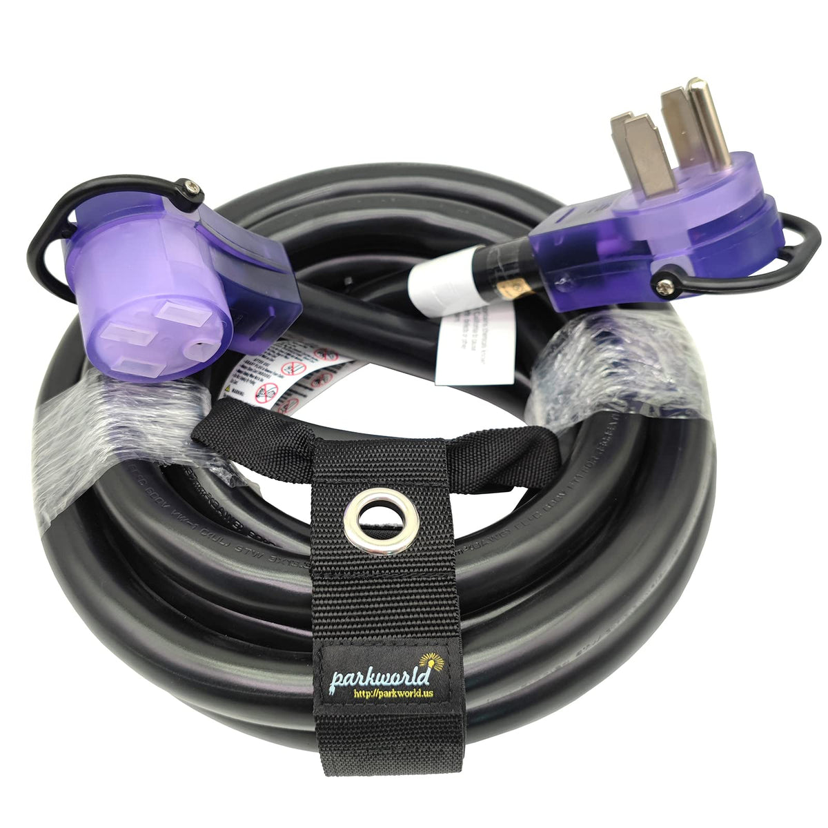 Parkworld Ev/Rv 50A Extension Cord, Nema 14 50 Extension Cord, Nema 14 50P To 14 50R 50Amp 4Prong (15Ft)