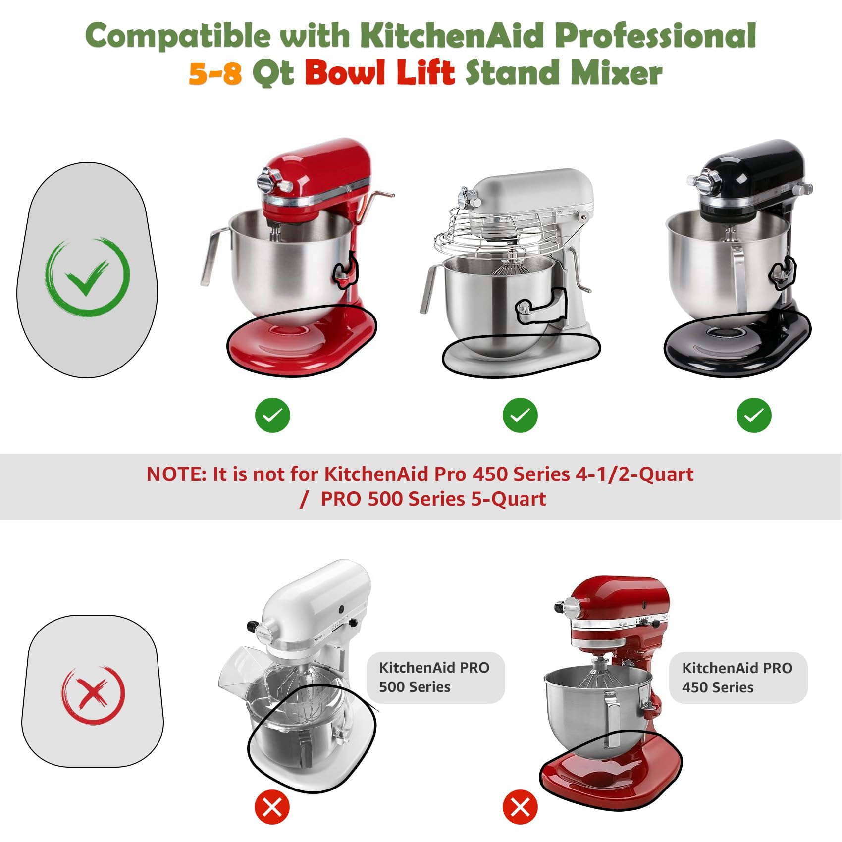 Bamboo Mixer Slider Compatible With Kitchen Aid Bowl Lift 5 8 Qt Stand Mixer   Kitchen Countertop Storage Mover Sliding Caddy Fo