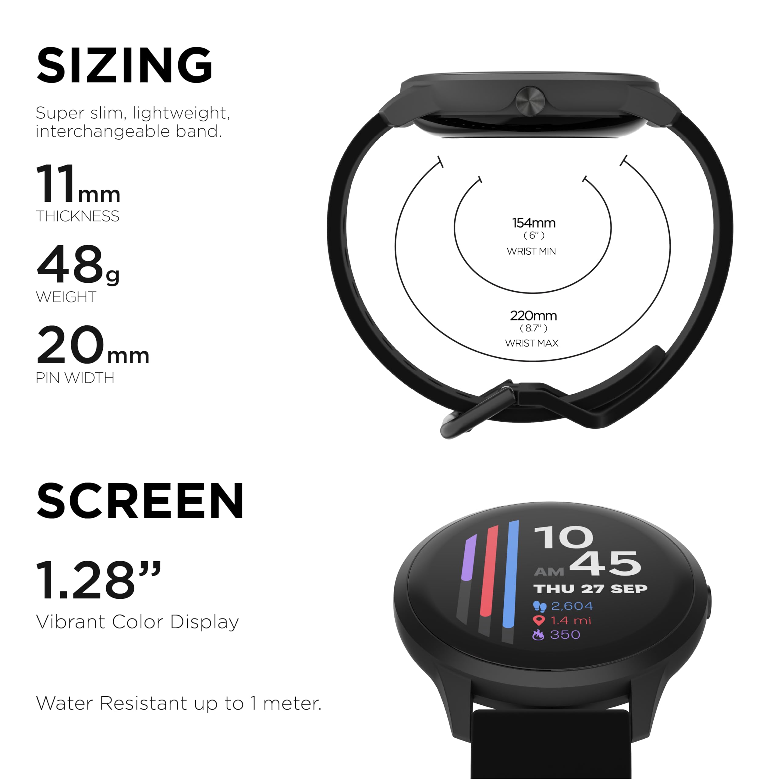 Itouch Sport 4 Smartwatch   Fitness Tracker, Heart Rate Monitor, Customizable Watch Face   Activity And Calorie Tracker   100+ S