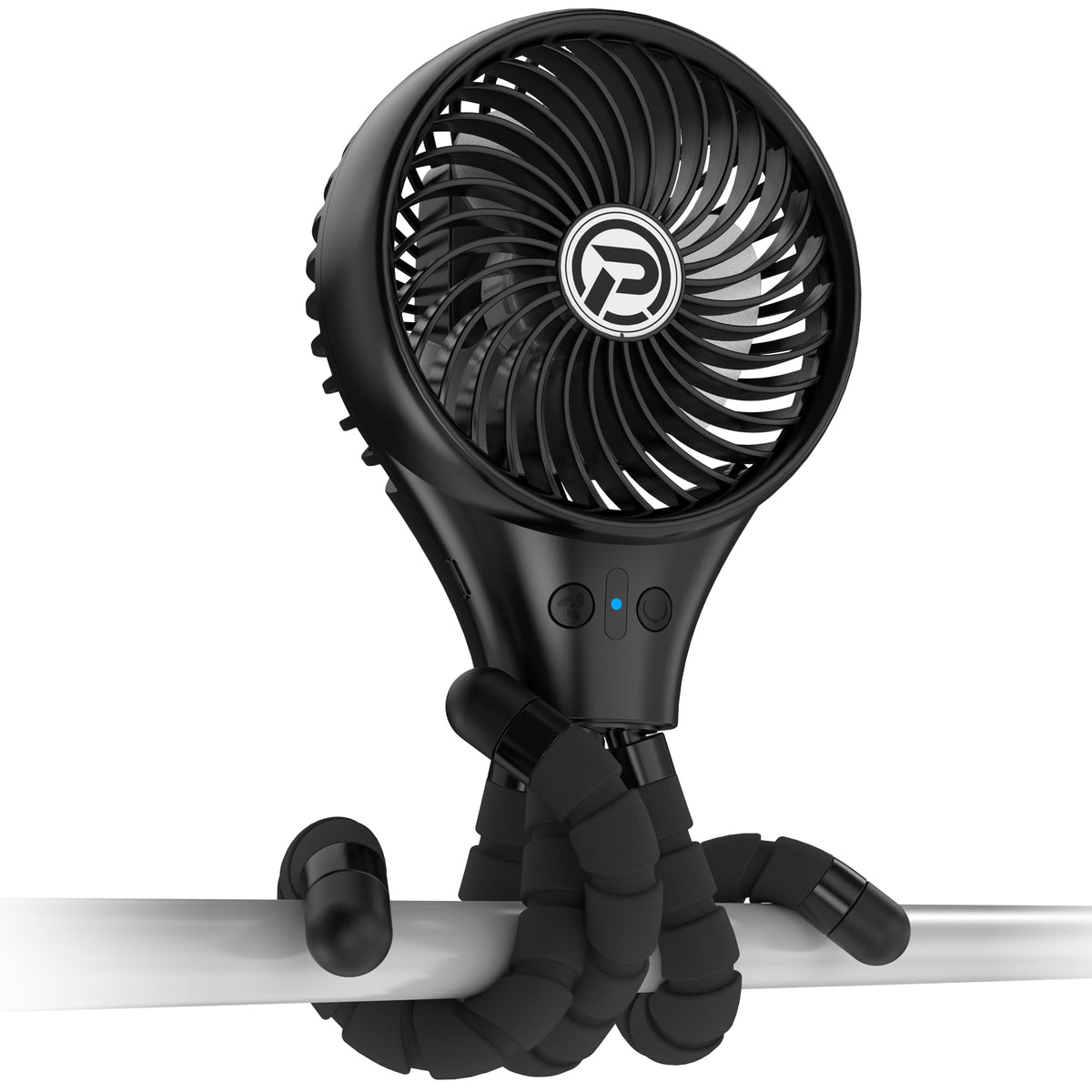 Panergy Portable Stroller Fan, Rechargeable Battery Powered Oscillating Fan, Baby Fan With 3 Powerful & Quiet Speeds, 90 Oscilla