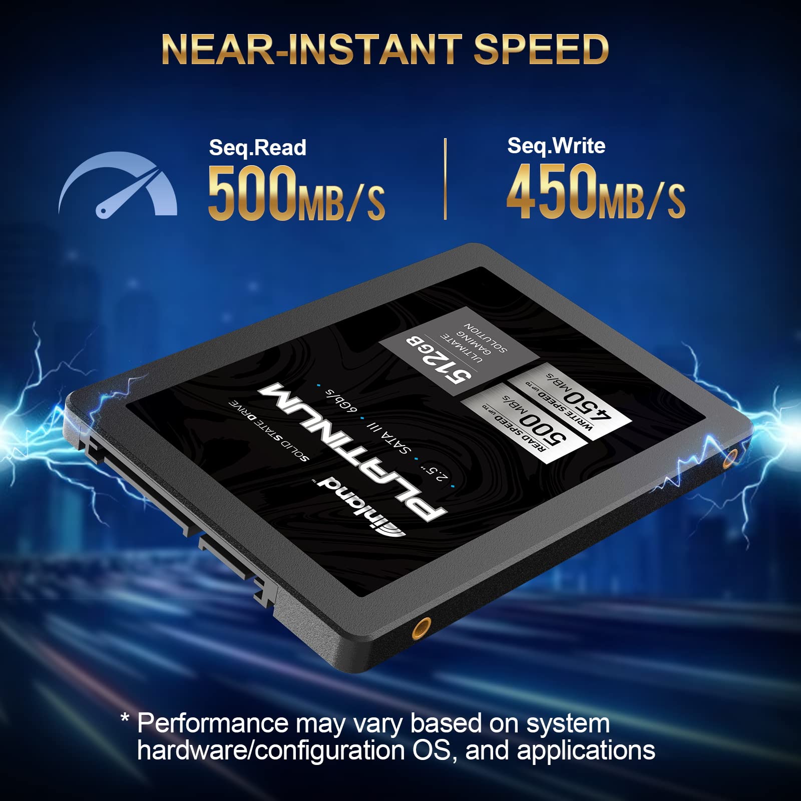 Inland Platinum 512Gb Ssd Sata Iii 6Gb/S 2.5 7Mm Tlc 3D Nand Internal Solid State Drive (512Gb)