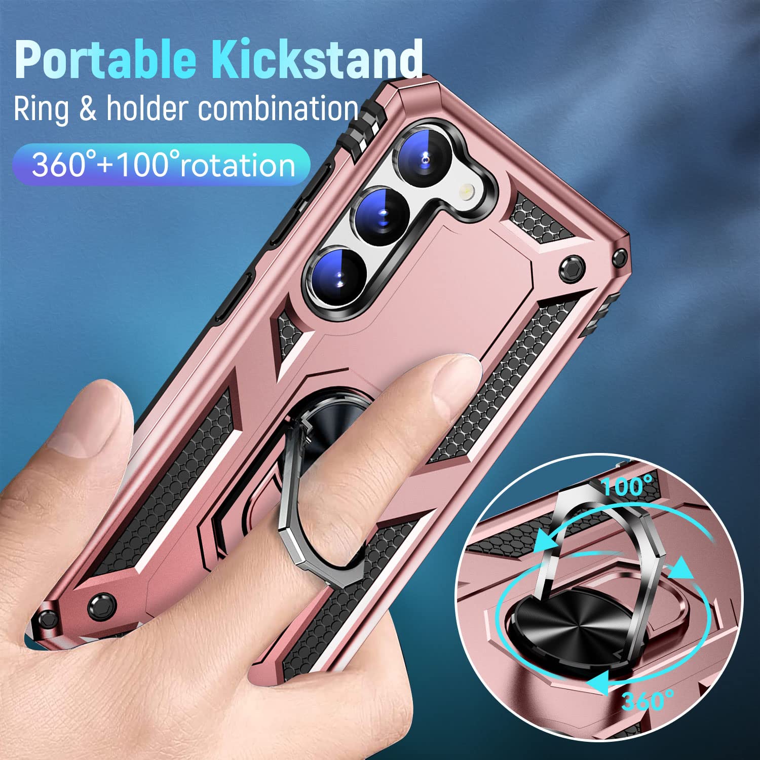 Zoeii For Samsung S23 Case,S23 Case,With 360