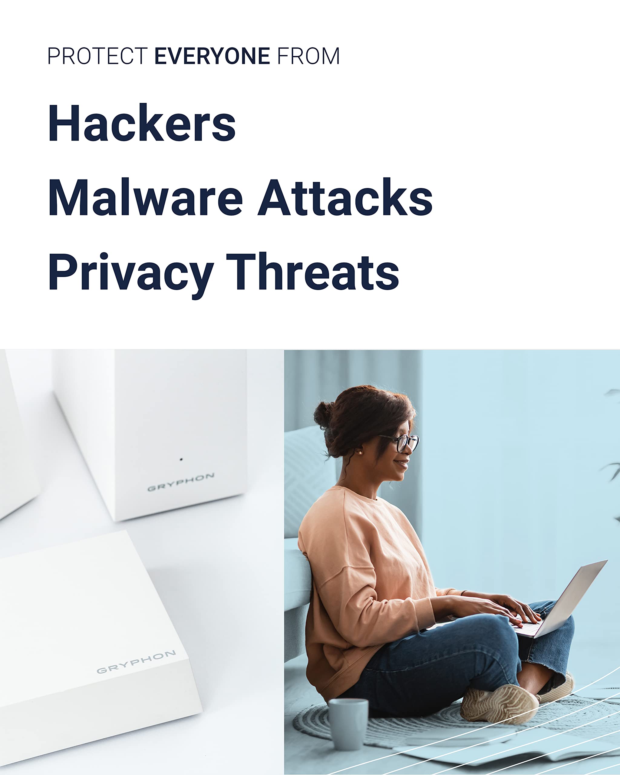 Gryphon Guardian Parental Control Router & Mesh Wifi System Up To 5,400 Sq Ft Coverage Wifi Router Malware Secure Router Home Pr