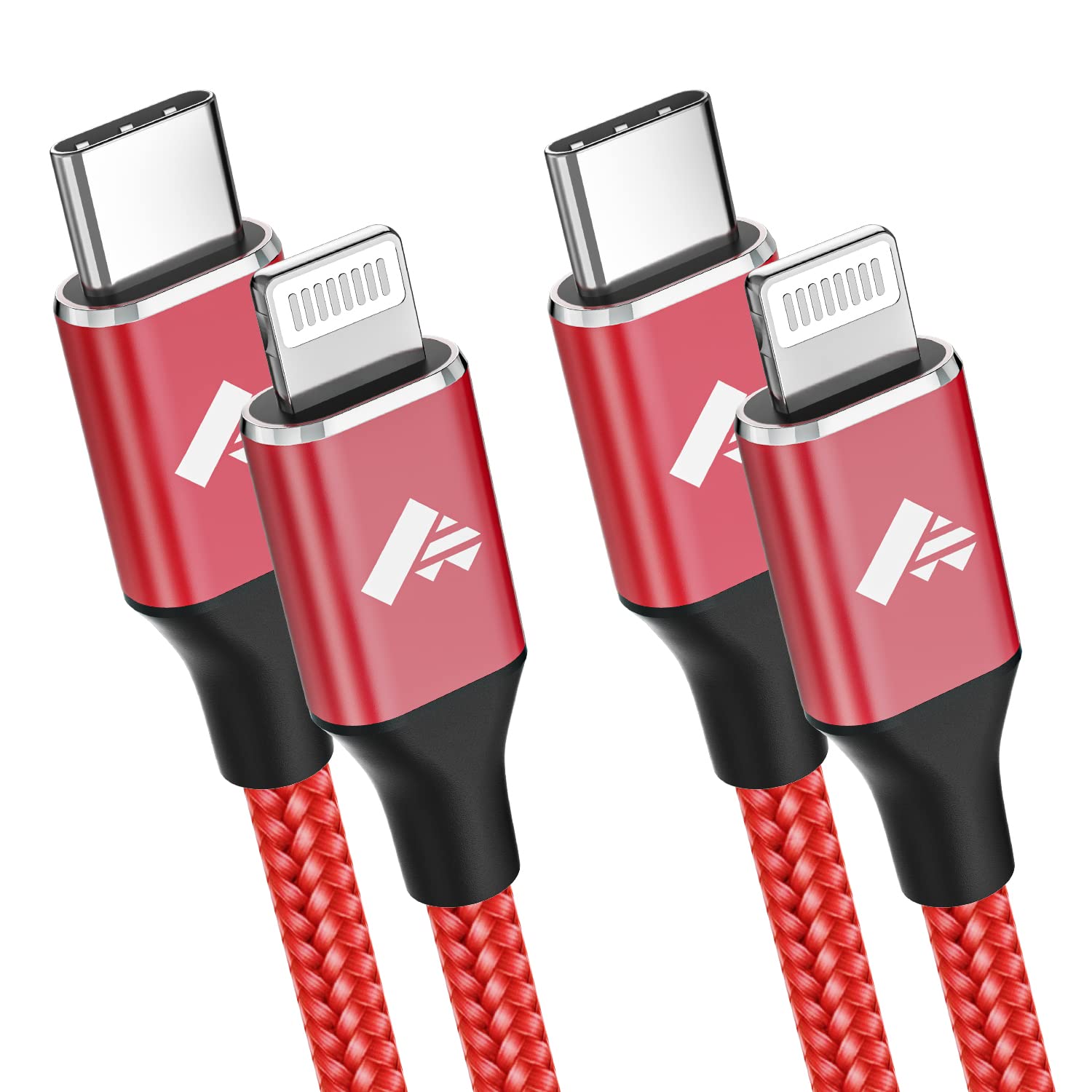 Aiminu Usb C To Iphone Cable 3Ft 2Pack, Usb C To Lightning Cable Fast Iphone Charger Mfi Certified Type C Iphone Cable Braided P