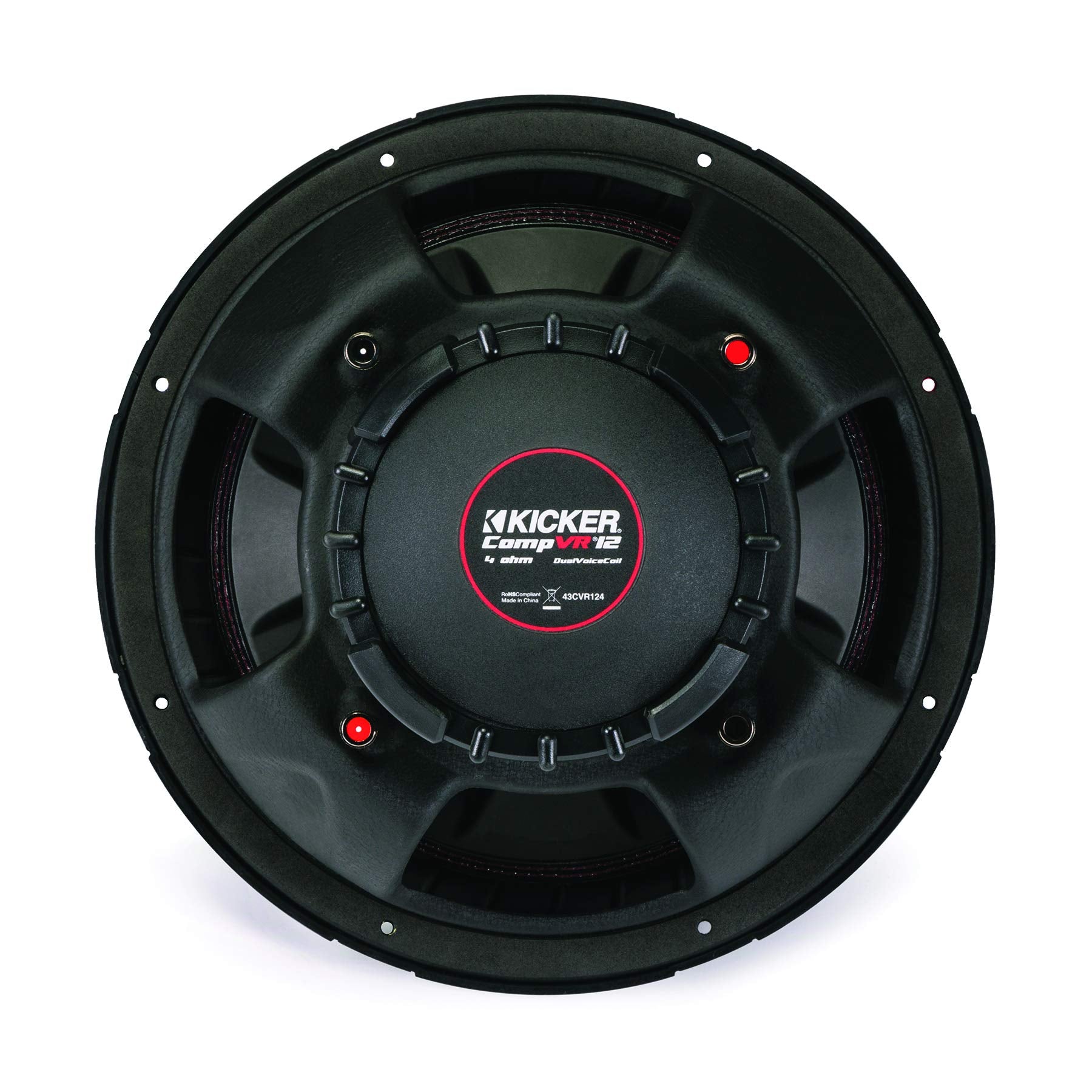 Kicker 12'' 800 Watt Compvr 4 Ohm Dvc Sub Woofer Car Power Subwoofer | 43Cvr124
