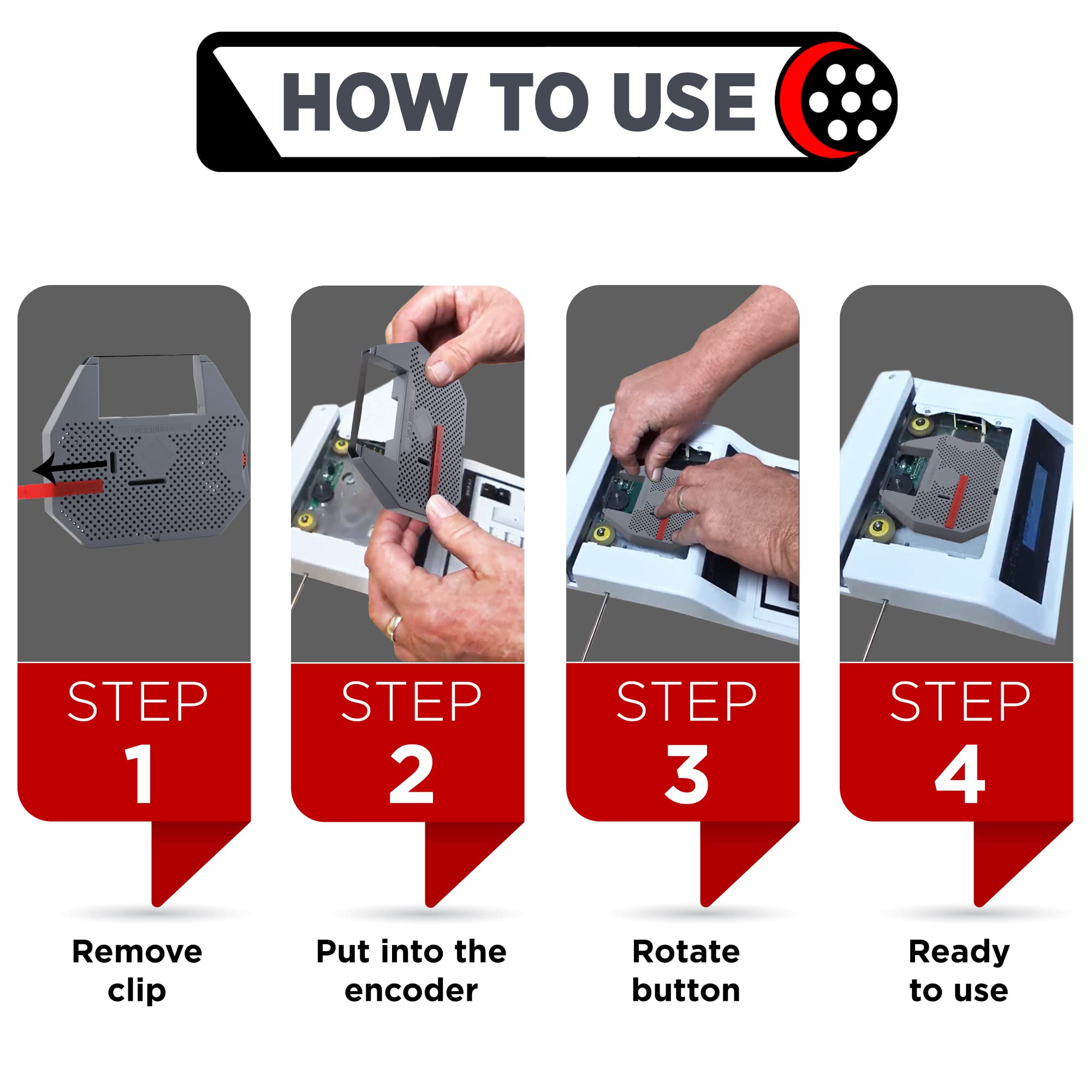 Ubicon Te1800/1900 Micr Ribbons For Standard Register Series (6 Ribbons)
