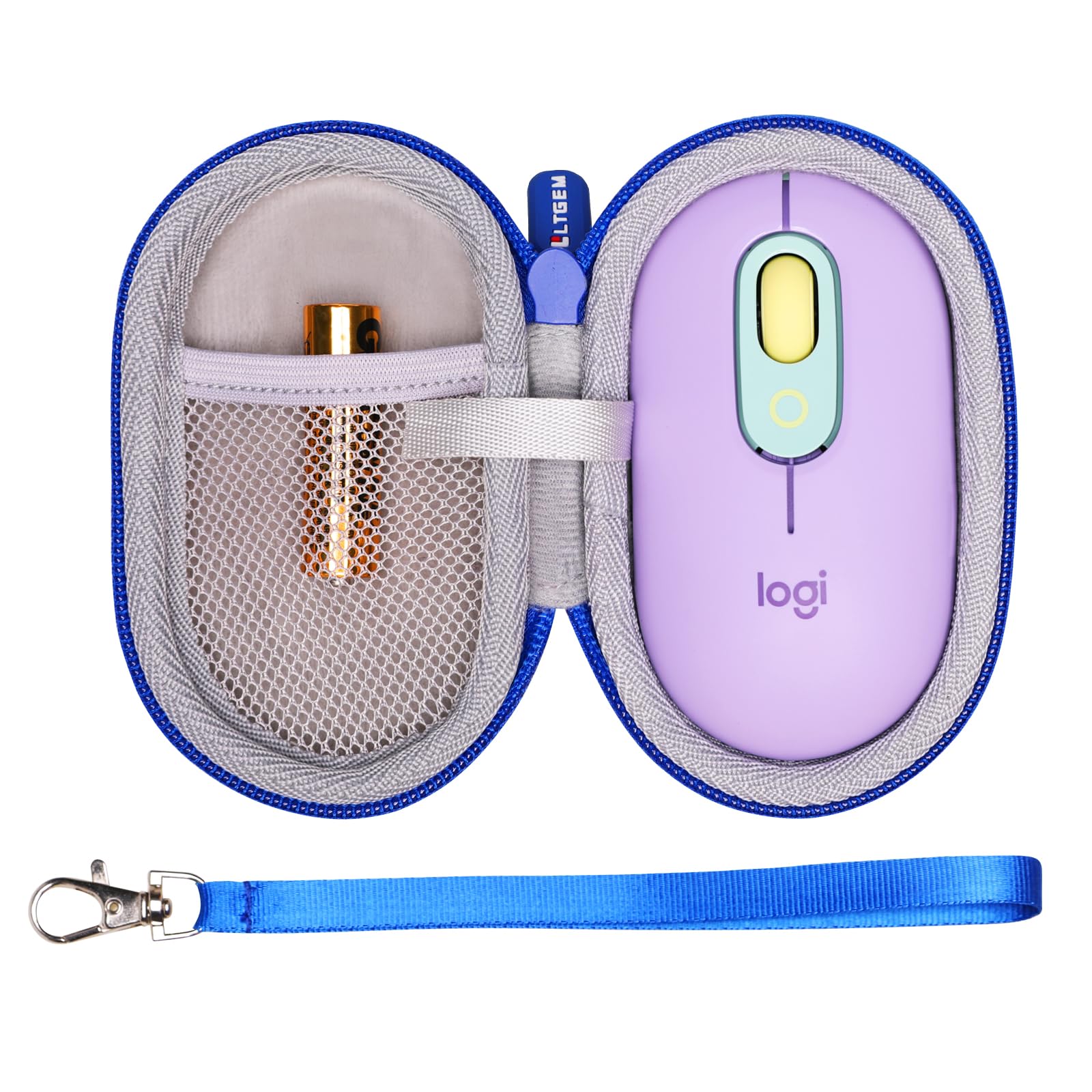 LTGEM Case Compatible with Logitech POP & Pebble Mouse 2 M350s/M350/M355/M340/i345 Mouse, Purple