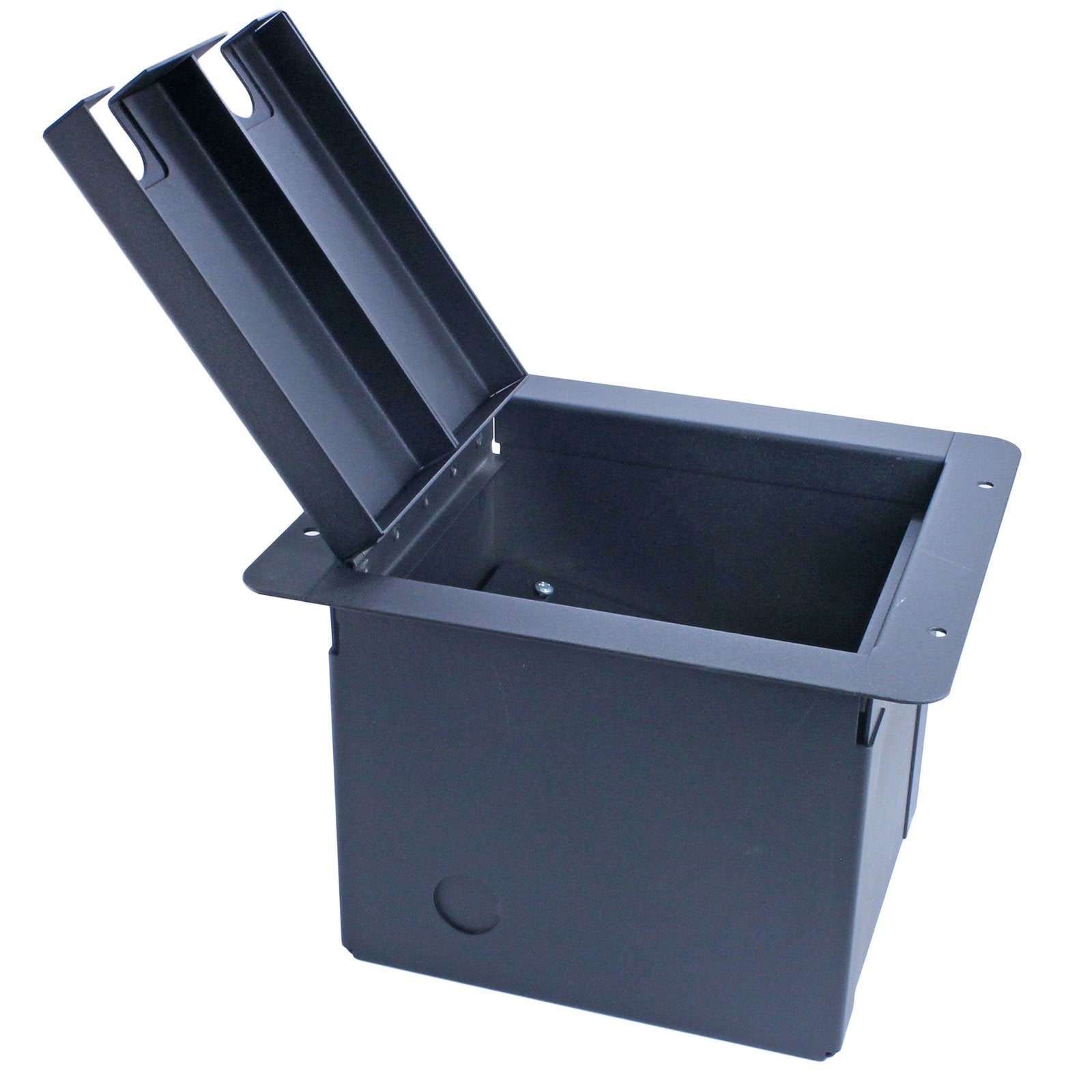 Mcsproaudio Recessed Floor Stage Box: 4 Xlr Female, 2 Xlr Male, 2 1/4' Trs And 1 Cat5   Prewired