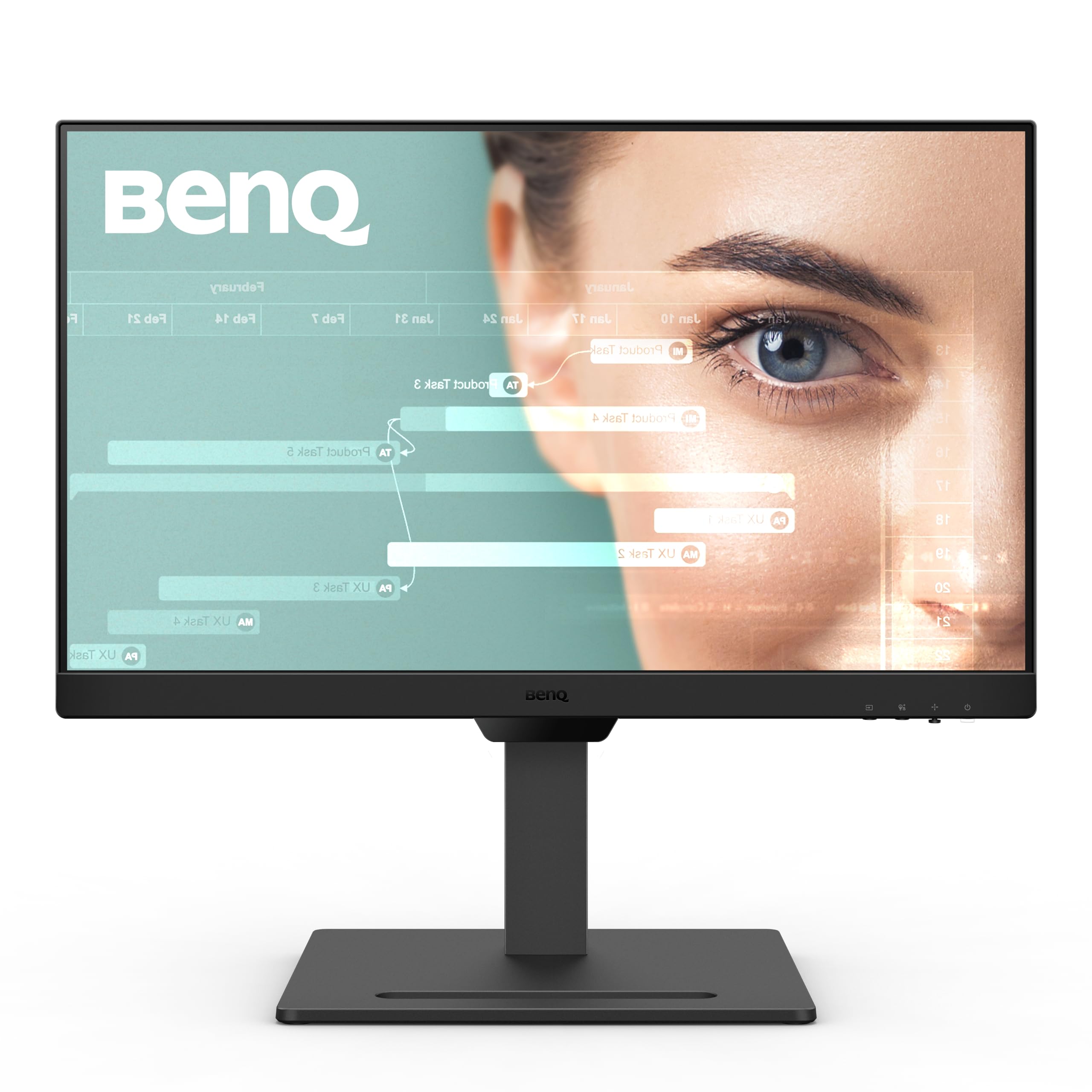 Benq Gw2490T Computer Monitor 24'' 100Hz Fhd 1920X1080P | Ips | Eye Care Tech | Low Blue Light | Anti Glare | Adaptive Brightnes