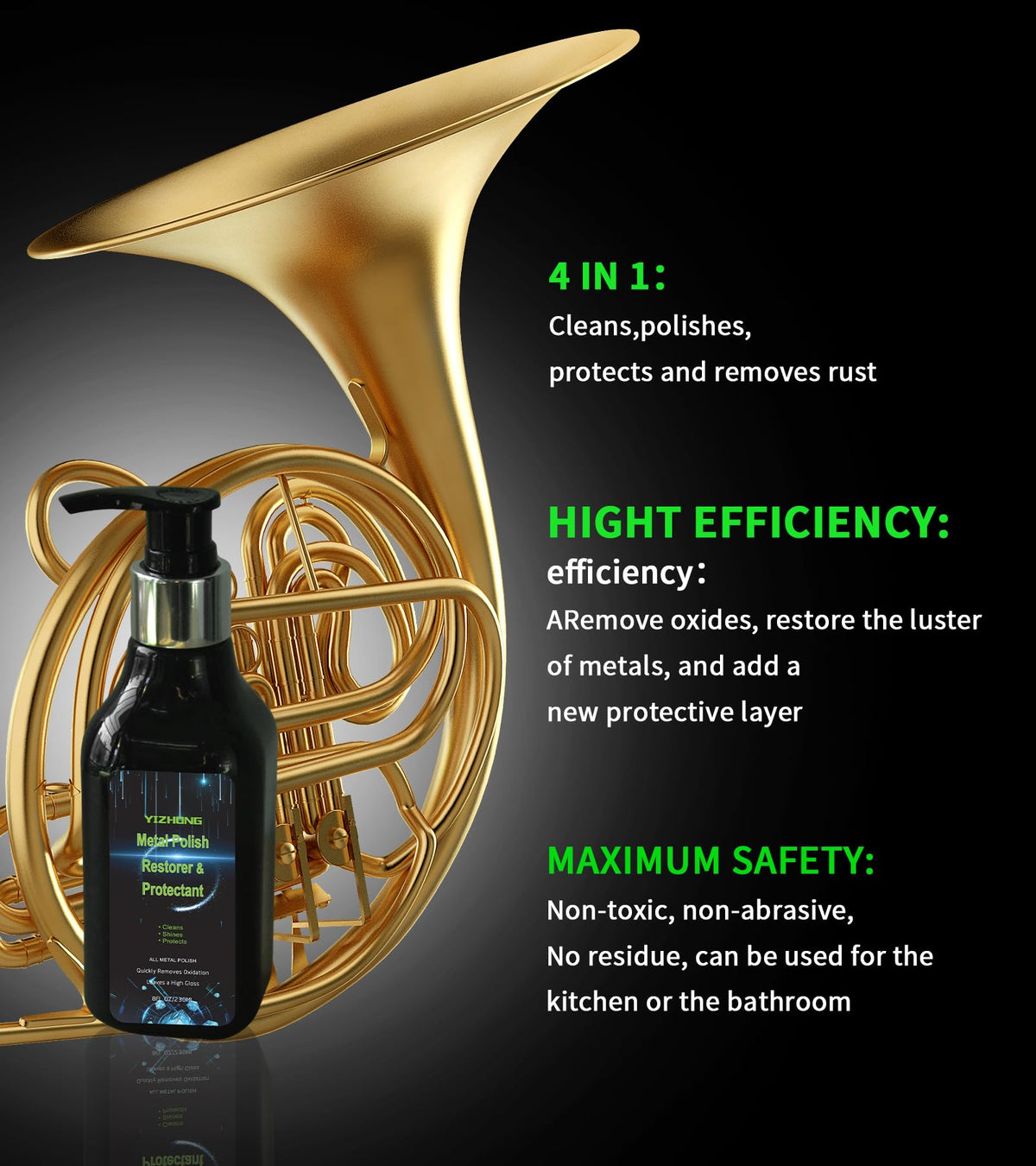 Anti Rust Instrument Cleaner Musical Instrument Polishing Cleaning, Rust Removal, Restoration ...