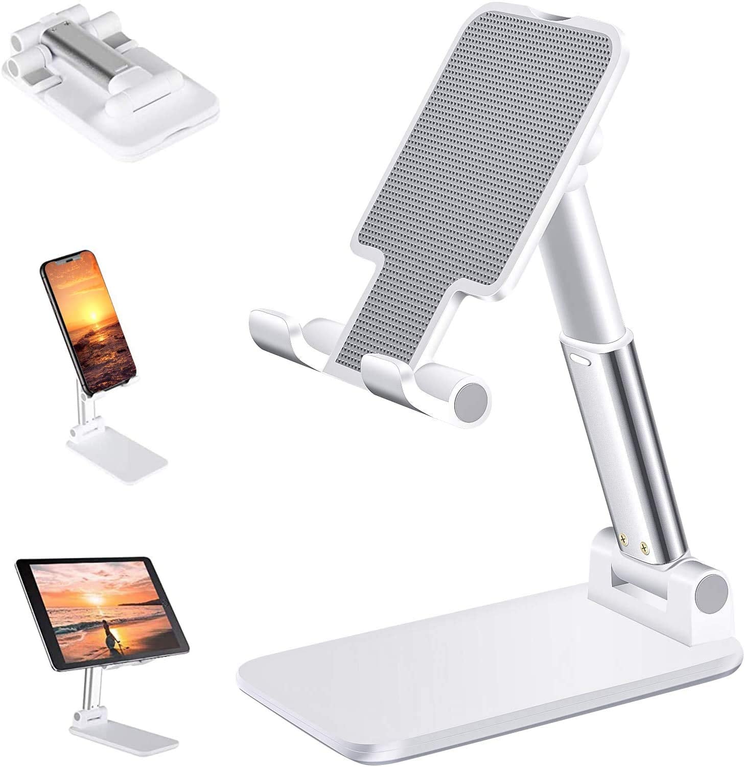 Dyazo Telescopic Multi Angle Adjustable and Foldable Mobile Phone Tabletop Stand, Anti Slip and Scratch Resistant, Compatible fo