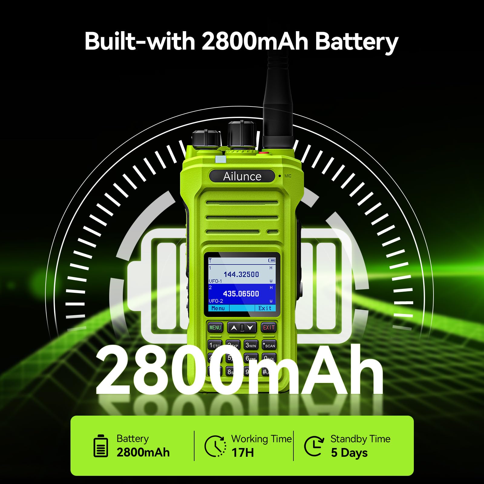 Retevis Ailunce Ha1G Gmrs Radio, Long Range Walkie Talkies, Ip67 Waterproof Two Way Radio, Noaa Weather Alerts, Usb-C Charging,