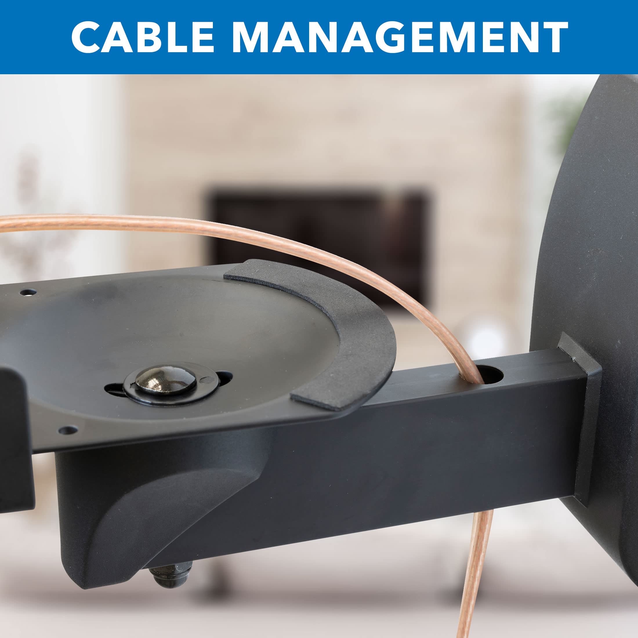 Mount It! Speaker Wall Mounts, Pair Of Universal Side Clamping Bookshelf Speaker Mounting Brackets, Large Or Small Speakers, 2 M