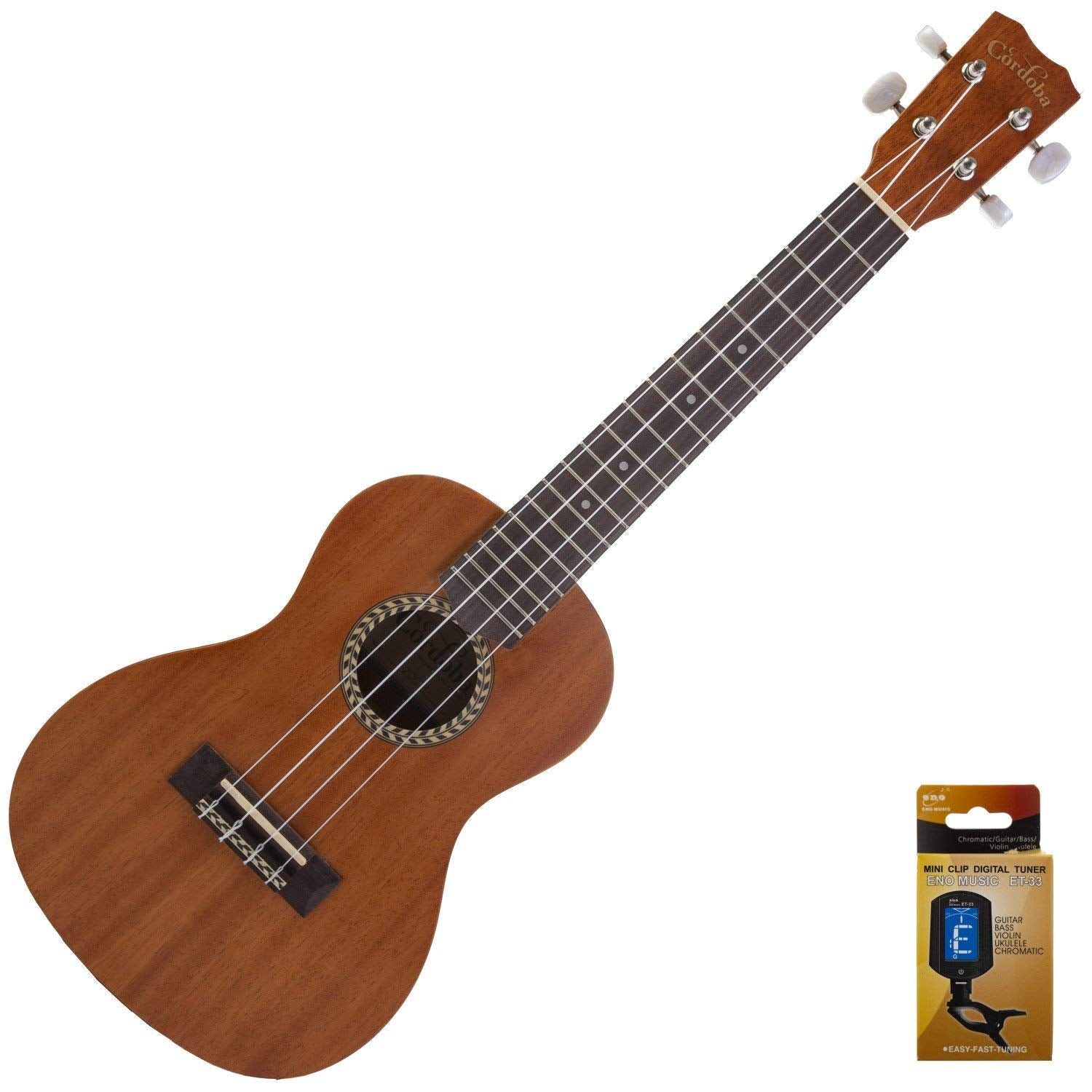 Aquila Cordoba 20CM Mahogany Concert Ukulele - Natural, Model 99-761-0300, Premium Mahogany & Rosewood Construction