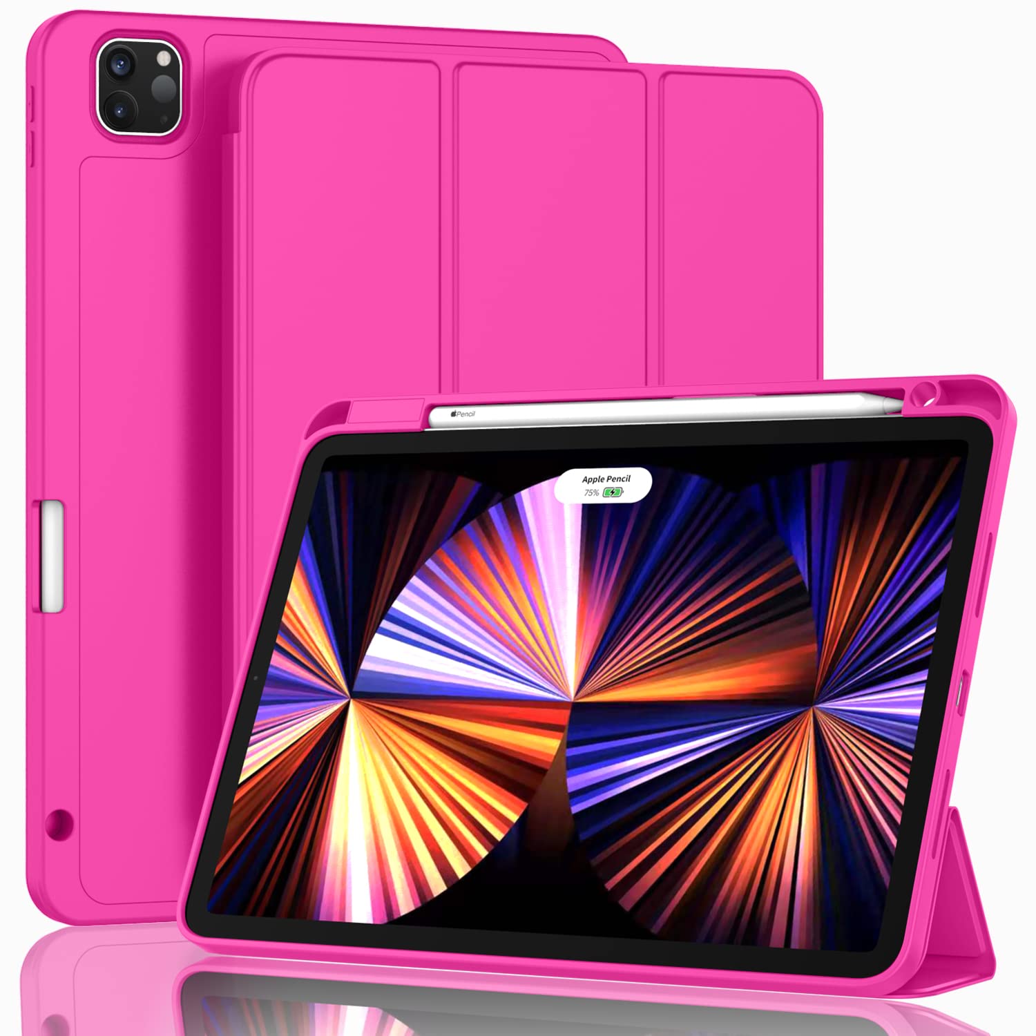 Zryxal Ipad Pro 11 Inch Case 2022/2021/2020, Portable Device Cover With Pencil Holder, Smart Case For Touch Id, Auto Wake/Sleep,