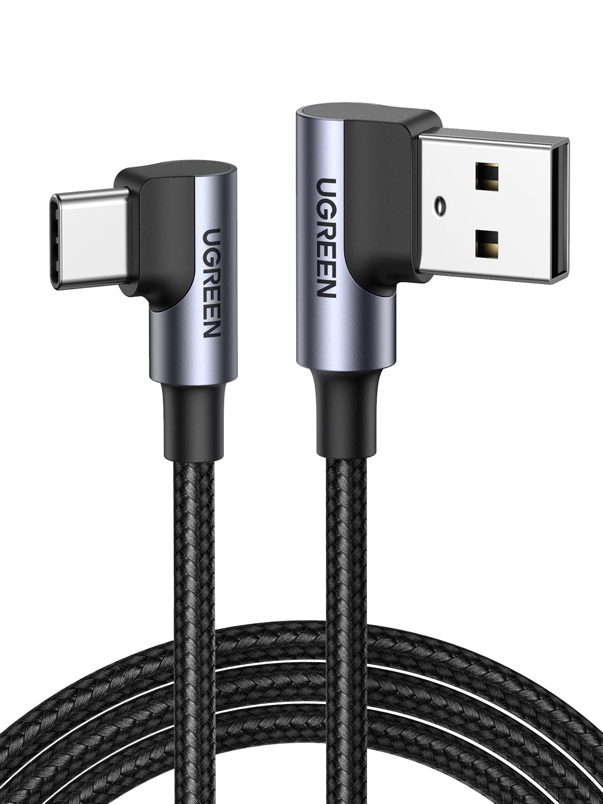UGREEN USB A to USB C Cable 90Degree Fast Charging Cable, 3.3ft