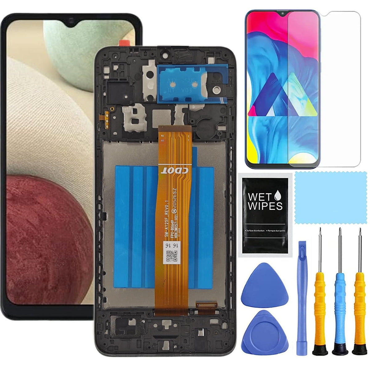 For Samsung Galaxy A12 Screen Replacement With Frame For Samsung A12 A125U Screen Replacement S127Dl A125A A125W Lcd Display Dig