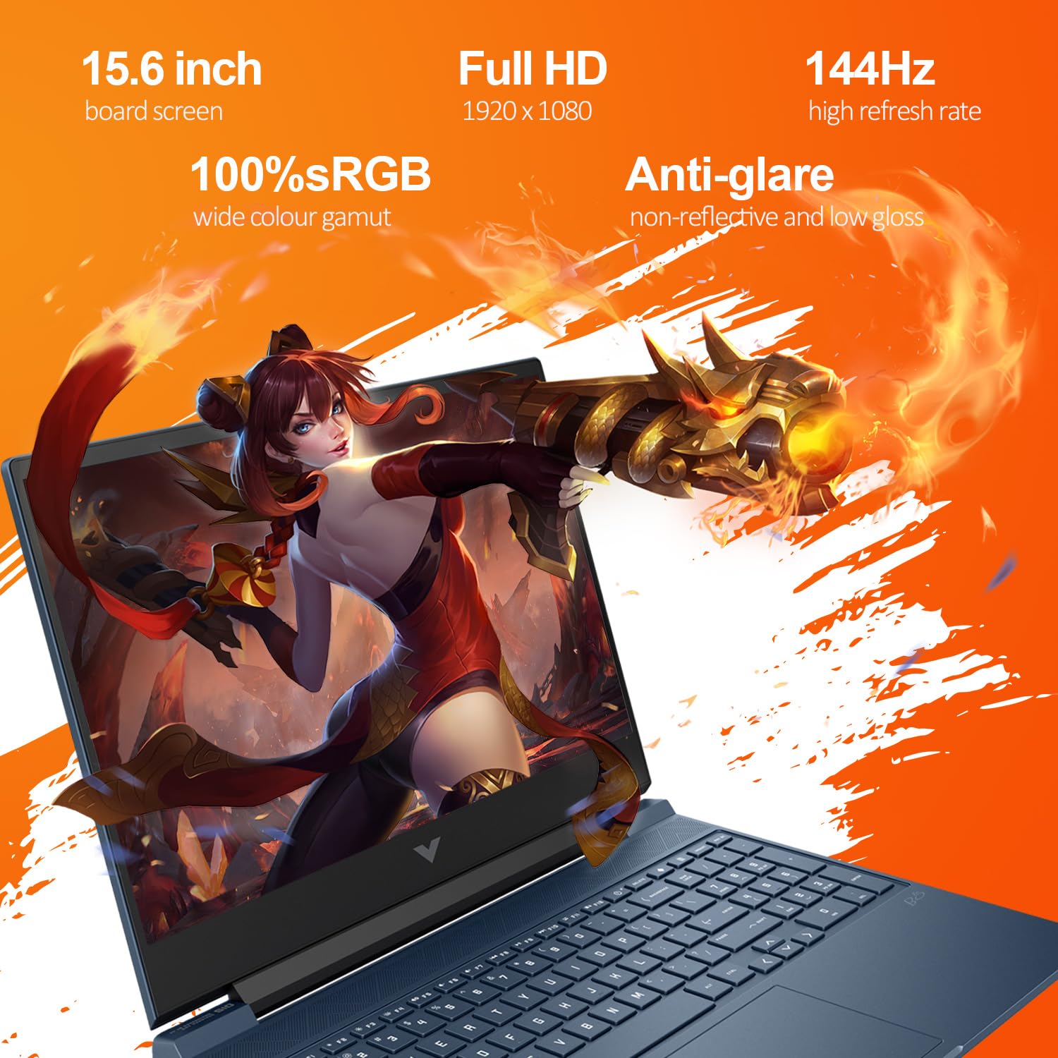 Hp Victus 15 I5 Gaming Laptop | 15.6'' Fhd 144Hz | Intel Core I5-12450H | Nvidia Geforce Rtx 3050 | 16Gb Ram 1Tb Ssd | Backlit K
