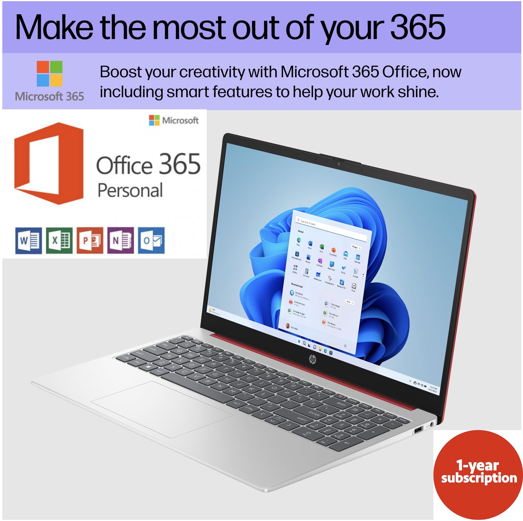 Hp Laptop Computer 2024, 15.6'' Hd Display, Quad-Core Intel Processor N200, 8Gb Ram, 384Gb Storage (128Gb Ufs + 256Gb Card), Wif