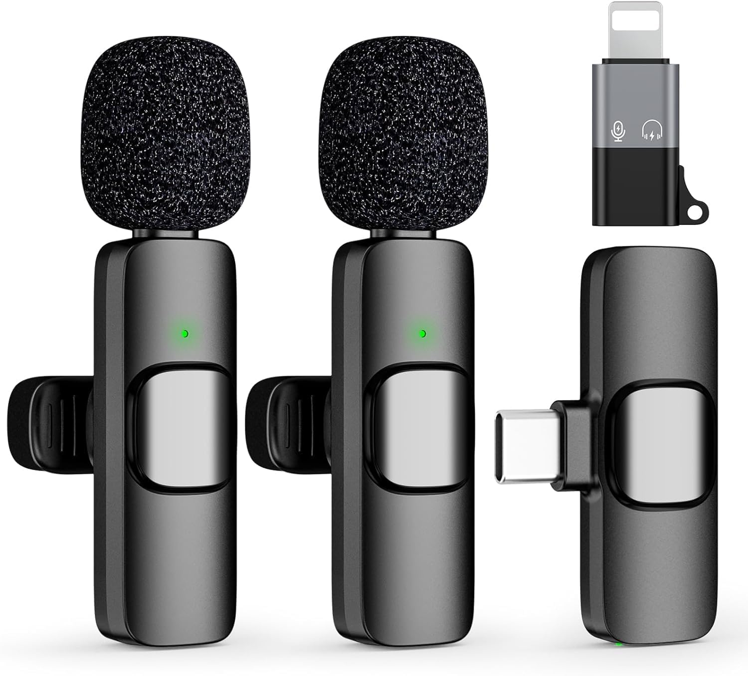 SKYCELL Wireless Bluetooth Collar Mic for Youtubers  Ideal Microphone for Mobile YouTube Channels, Wireless Mic for Vlogging, an