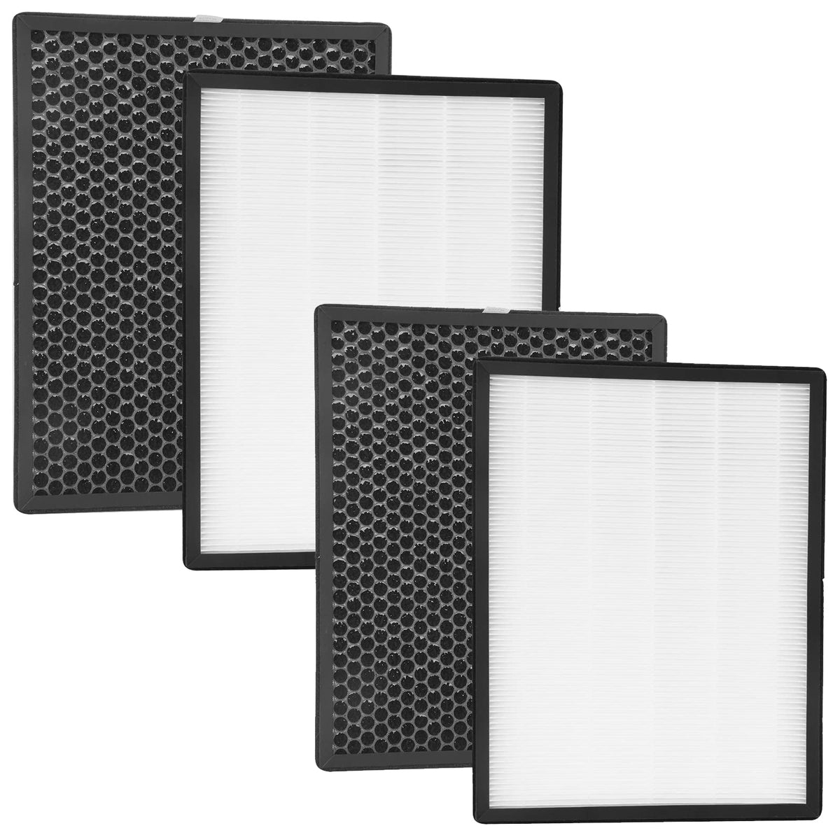 2 Packs Alexapure Breeze Filter Replacement Set Compatible With Ap B102, 3049 Air Cleaner Purifier, 2 H13 Ture Hepa Filters And