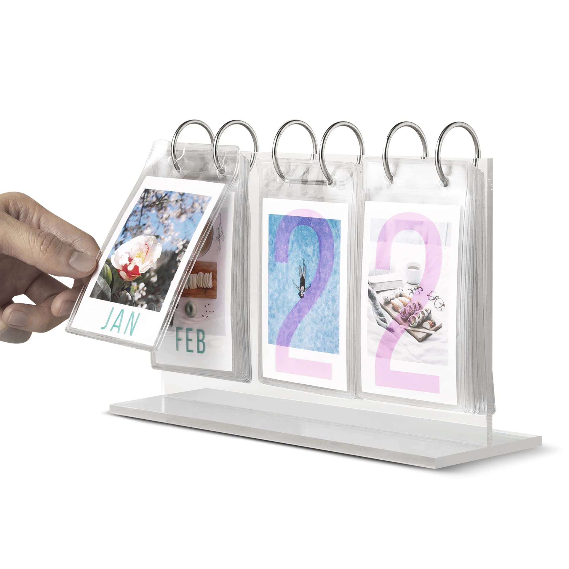 Elil Instax Mini Photo Calendar, Instax Accessories Instax Flip Frame Holds 25 Instax Mini Film, Instax Mini Picture Frame Compa