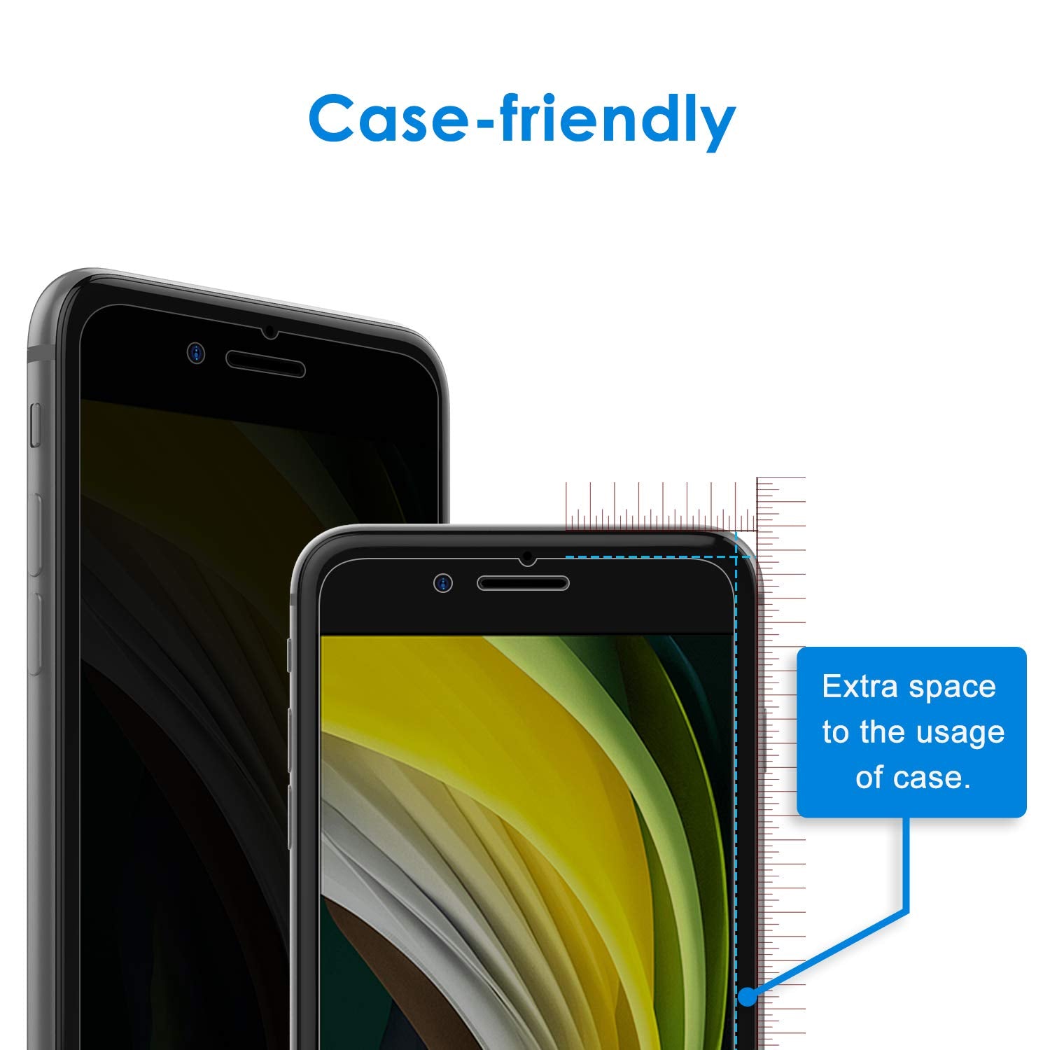 Jetech Privacy Screen Protector For Iphone Se 3/2 (2022/2020 Edition), Iphone 8 And Iphone 7, Anti Spy Tempered Glass Film, 2 Pa