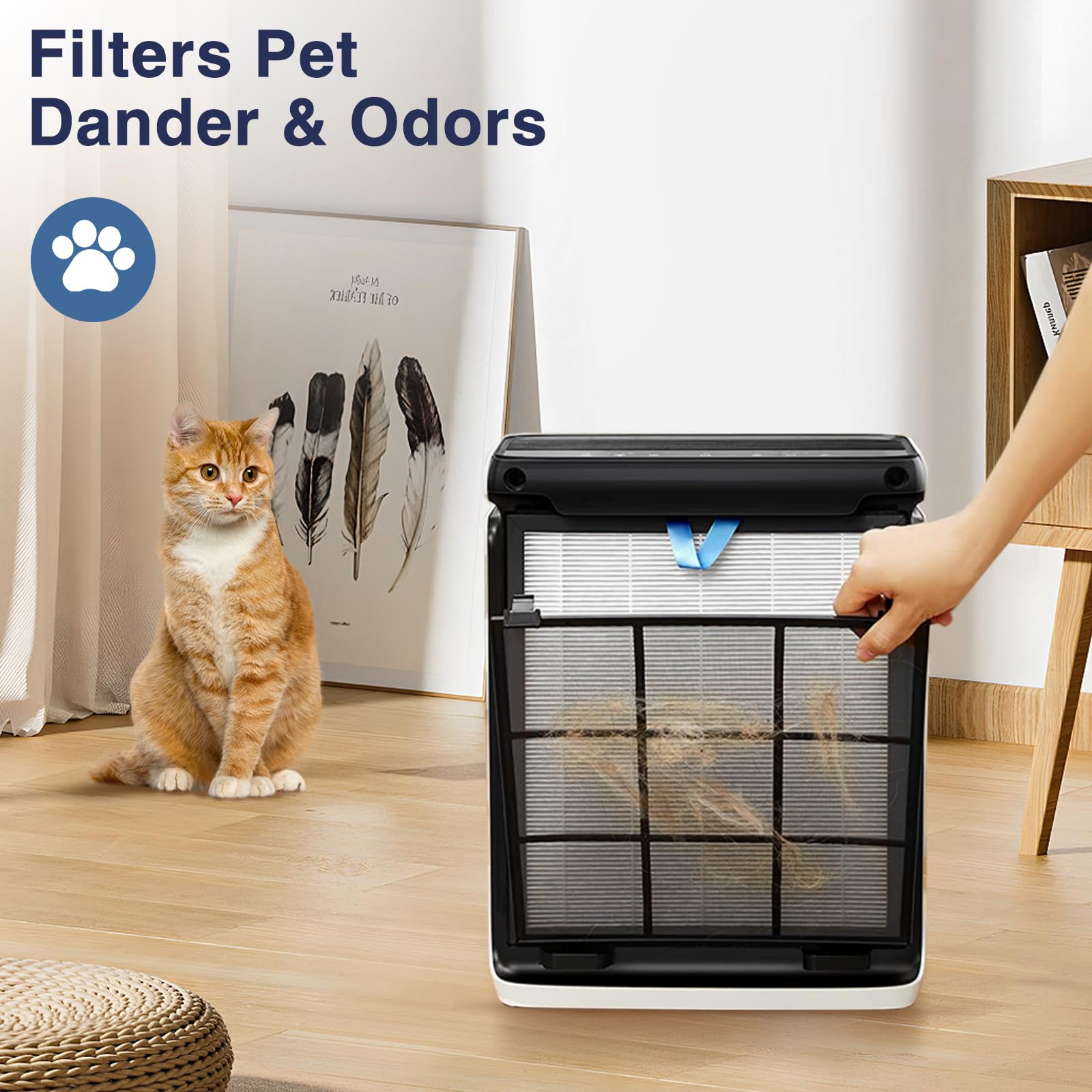 2 Pack Vital 100S True Hepa Replacement Filter Compatible With Levoit Vital 100S Air Purifier, 3 In 1 H13 Ture Hepa And High Eff