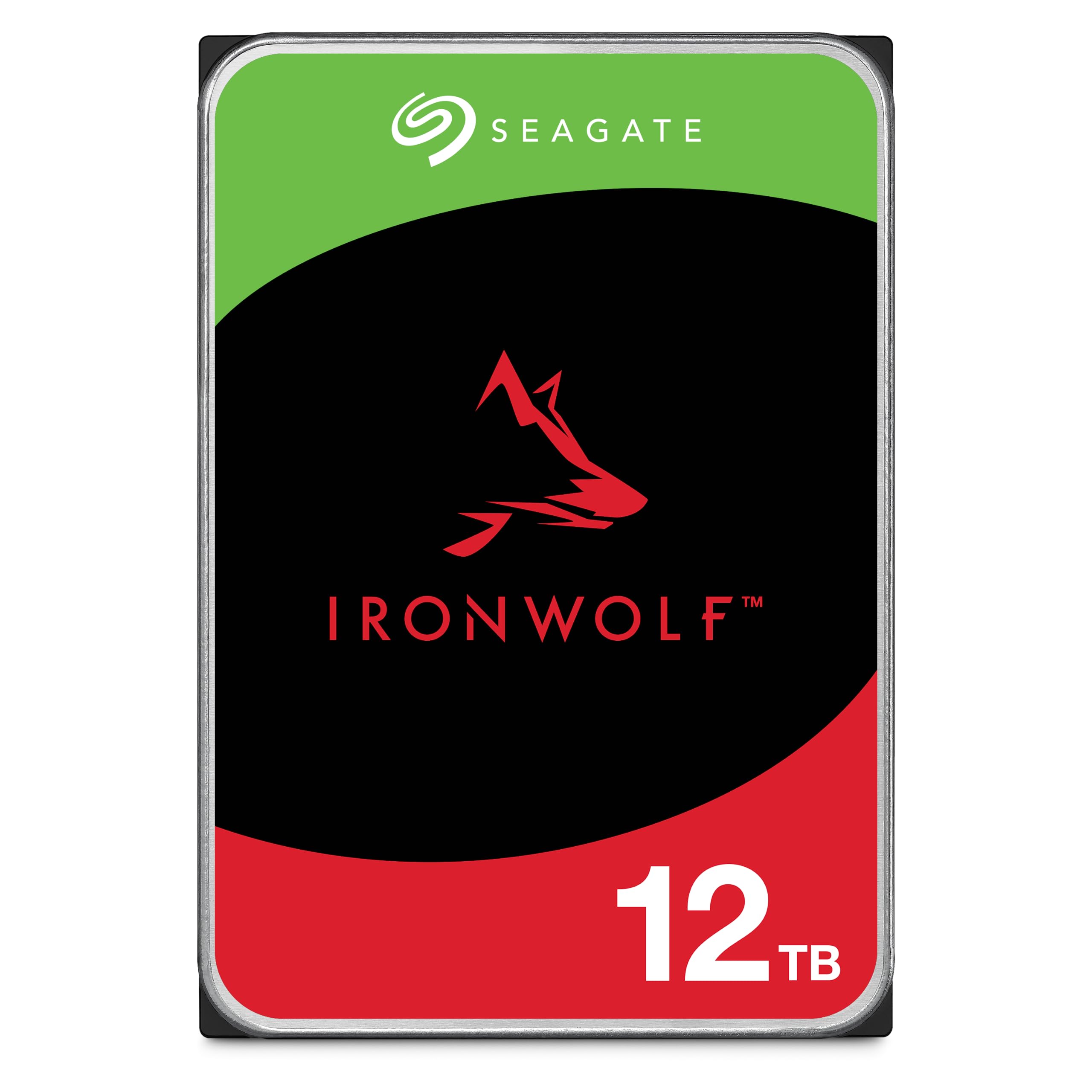 Seagate IronWolf 12TB NAS Internal Hard Drive HDD � CMR 3.5 Inch SATA 6Gb/s 7200 RPM 256MB Cache for RAID Network Attached Storage (ST12000VNZ008/ST12000VN0008)