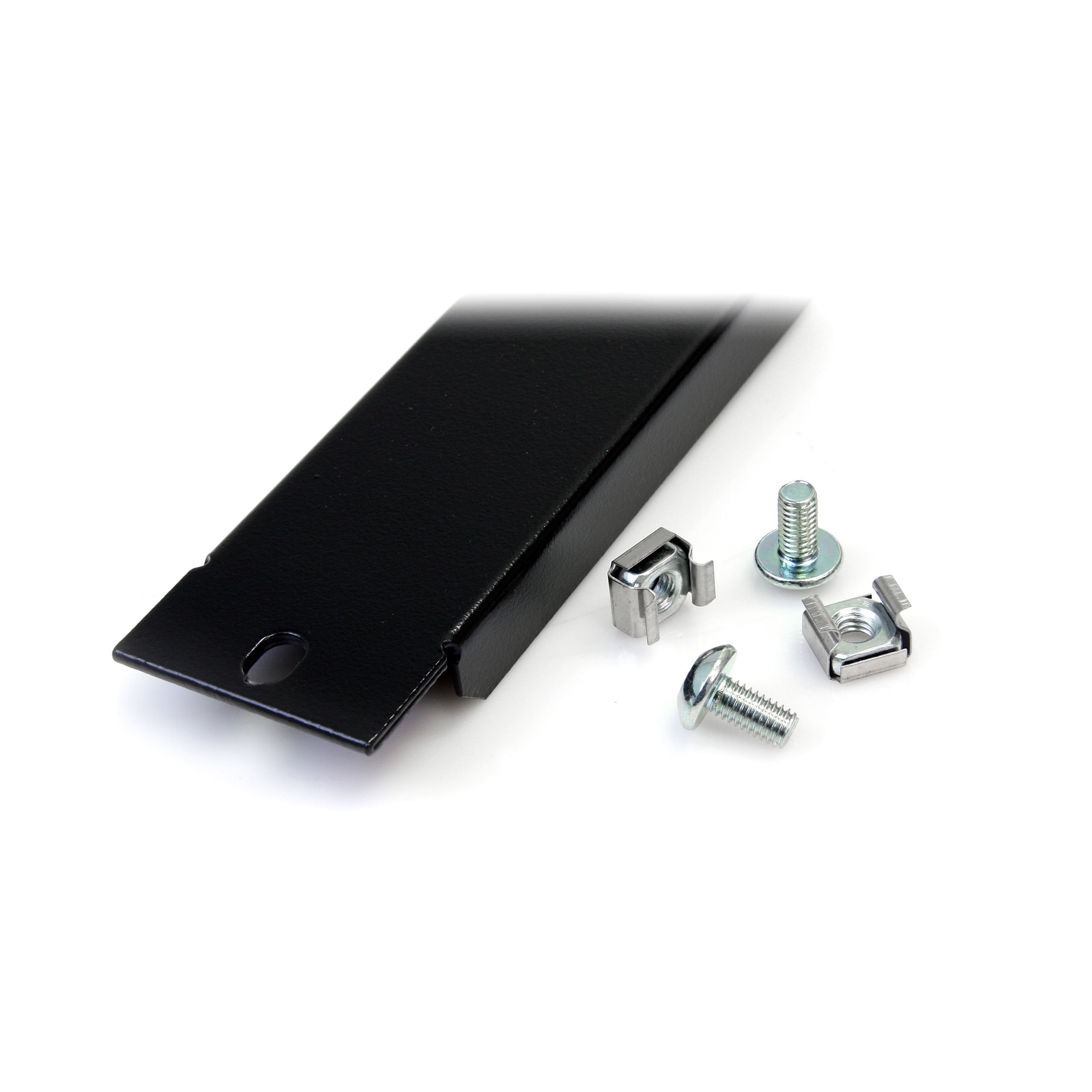 Startech.Com 1U Blanking Panel   Metal Rack Mount Filler Panel   For 19In Server Rack Enclosure Or Cabinet   Steel   Black (Blan