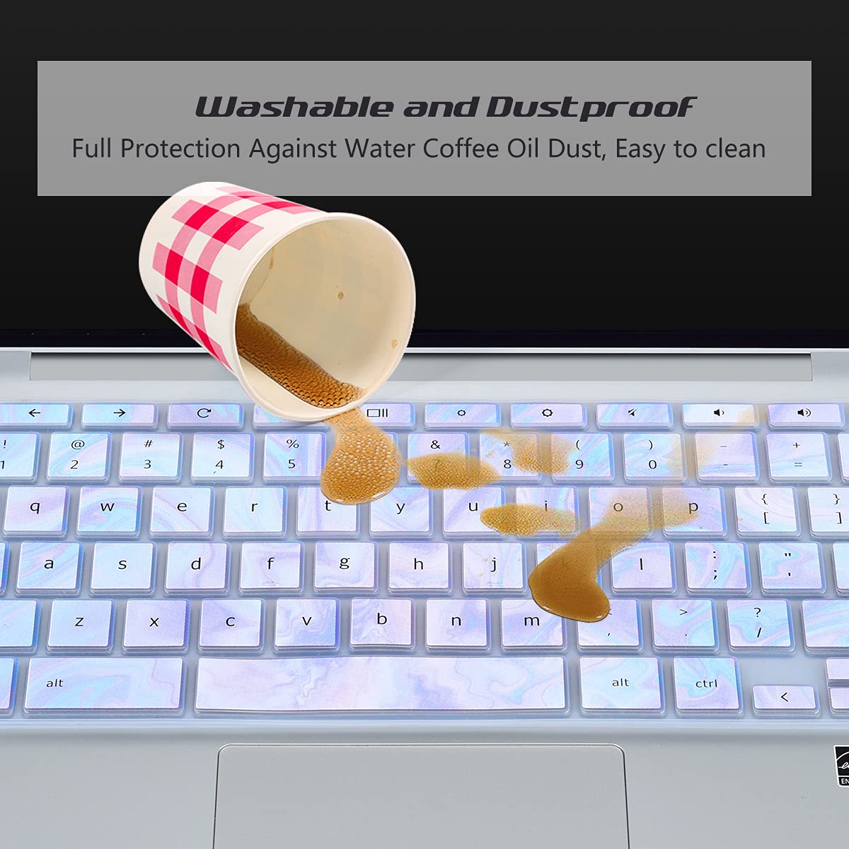 2Pack Hp Chromebook Keyboard Cover 14 Inch Compatible With Hp Chromebook X360 11.6'' 14'' Touchscreen 2 In 1 Laptop 14 Da 14B Ca