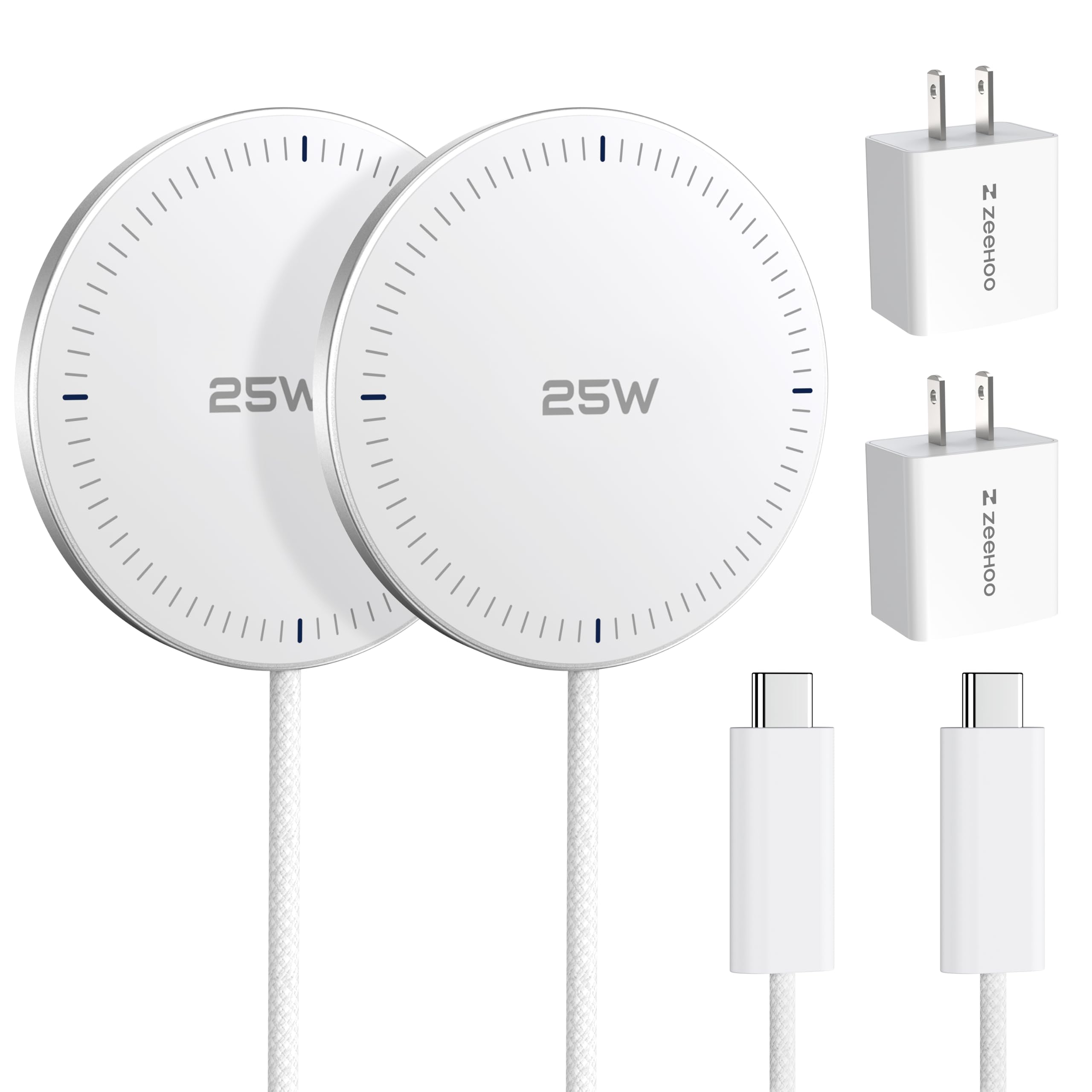 MagSafeCompatible Wireless Charger with 25W Fast Charging, Magnetic Charging Pad for iPhone 17 17e 16 16e 15 14 13 12 Pro Max 