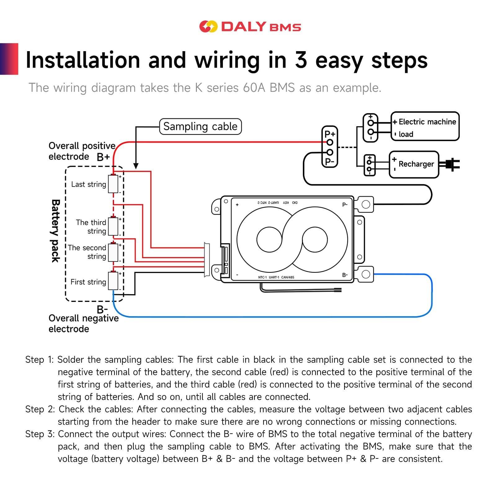 Daly Smart Bms 8S 24V 60A With Wifi Module And Can 485 Communication Protection Board For Remote Monitoring Of Lifepo4 Lithium B