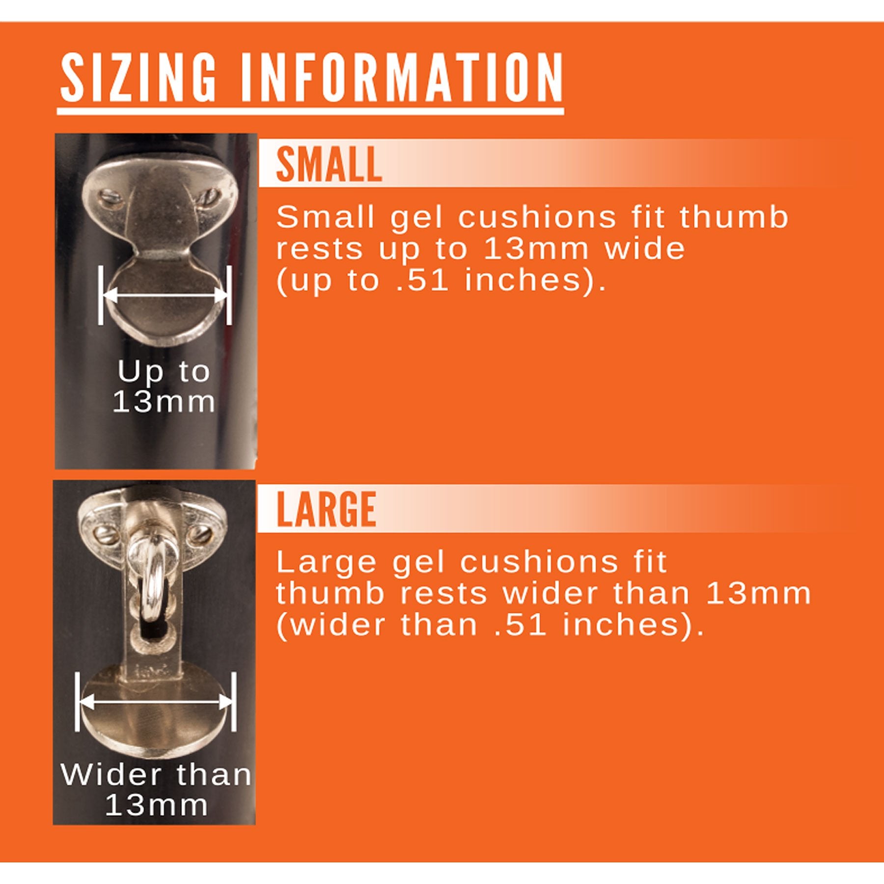 Clarinet/Oboe Thumb Gel Cushion With Extended Support, Size Large (Fits Thumb Rests Wider Than 13Mm), By Protec, Model A354