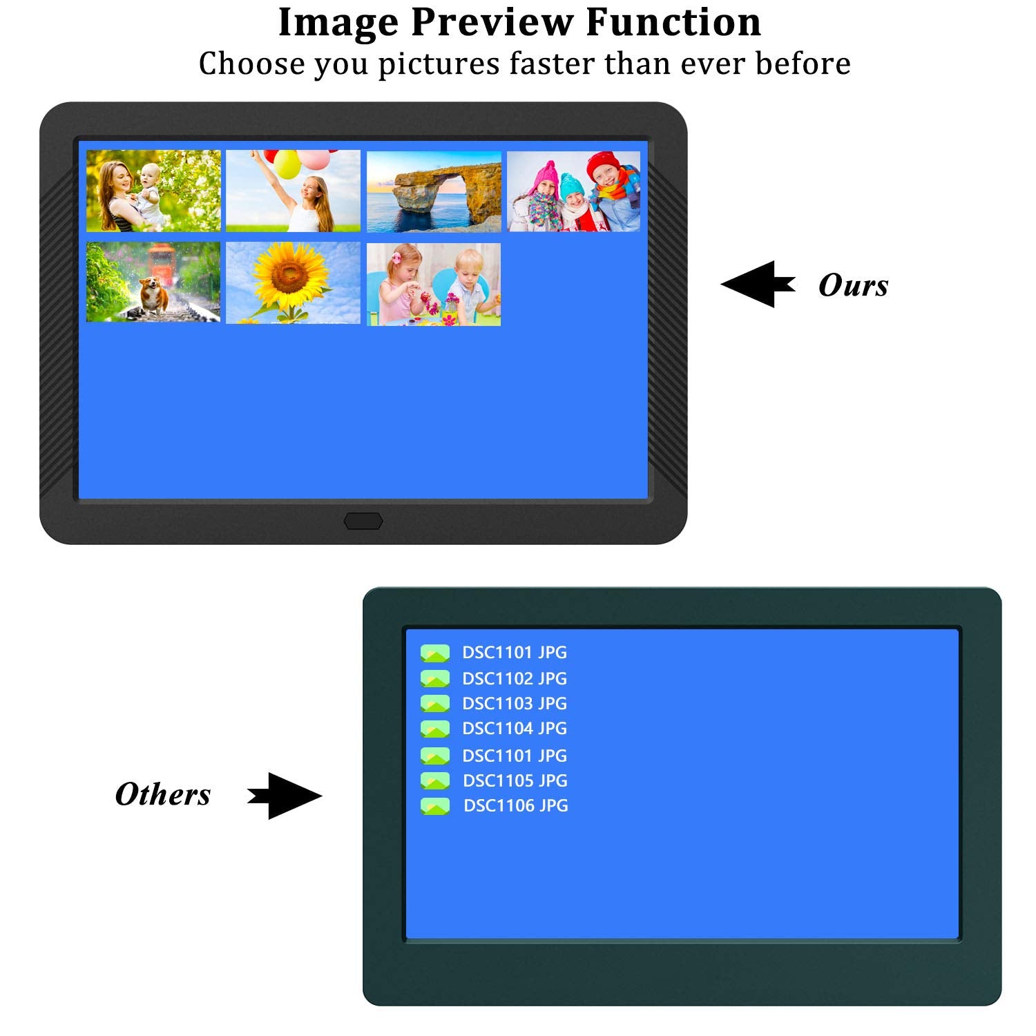Atatat Digital Photo Frame With 1920X1080 Ips Screen, Digital Picture Frame Support Adjustable Brightness,Photo Deletion,1080P V