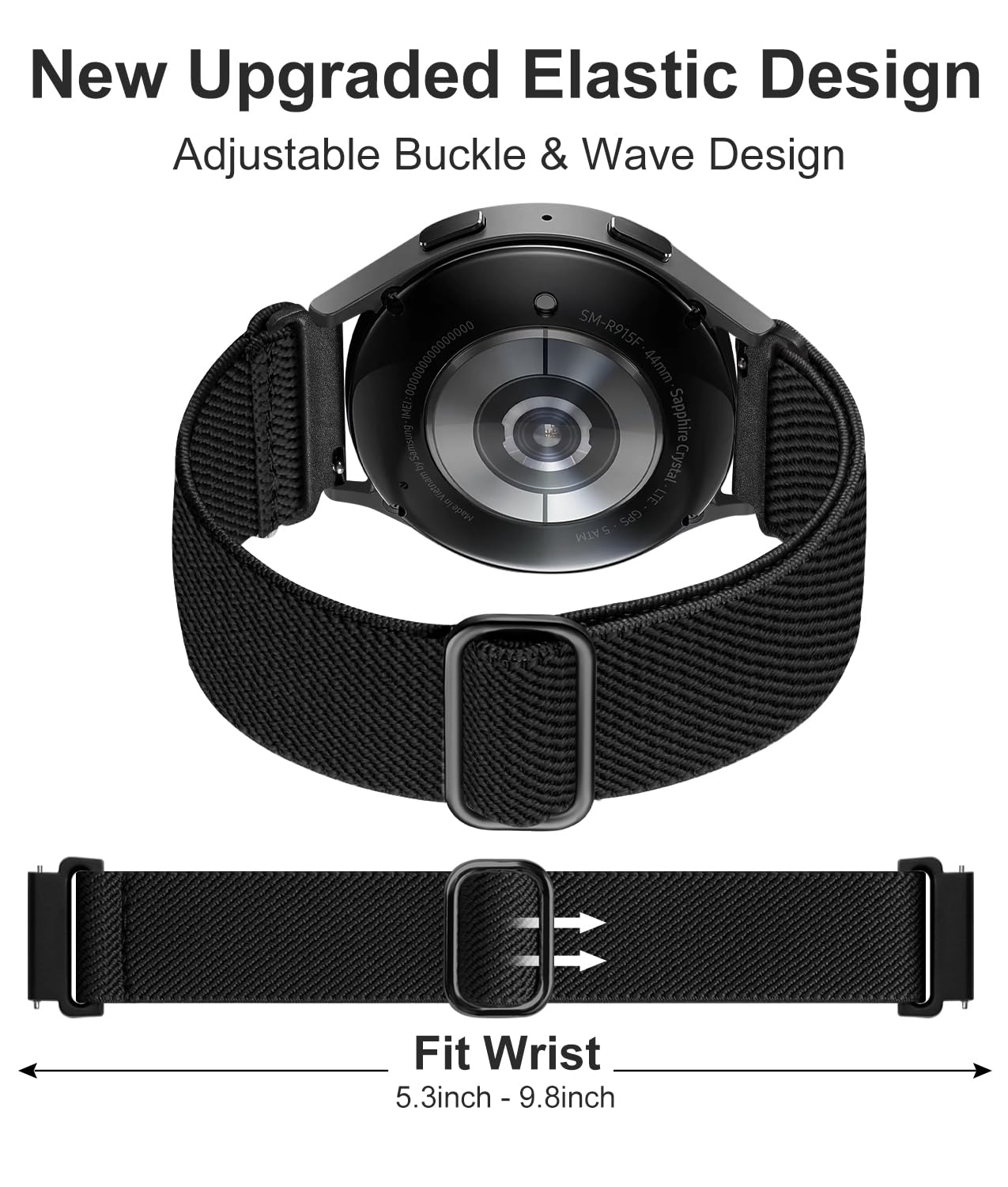 Lerobo Elastic Bands Compatible With Samsung Galaxy Watch 7/6/5/4 40Mm 44Mm/Watch 6 Classic 43Mm 47Mm/Watch 5 Pro 45Mm/Watch 4 C