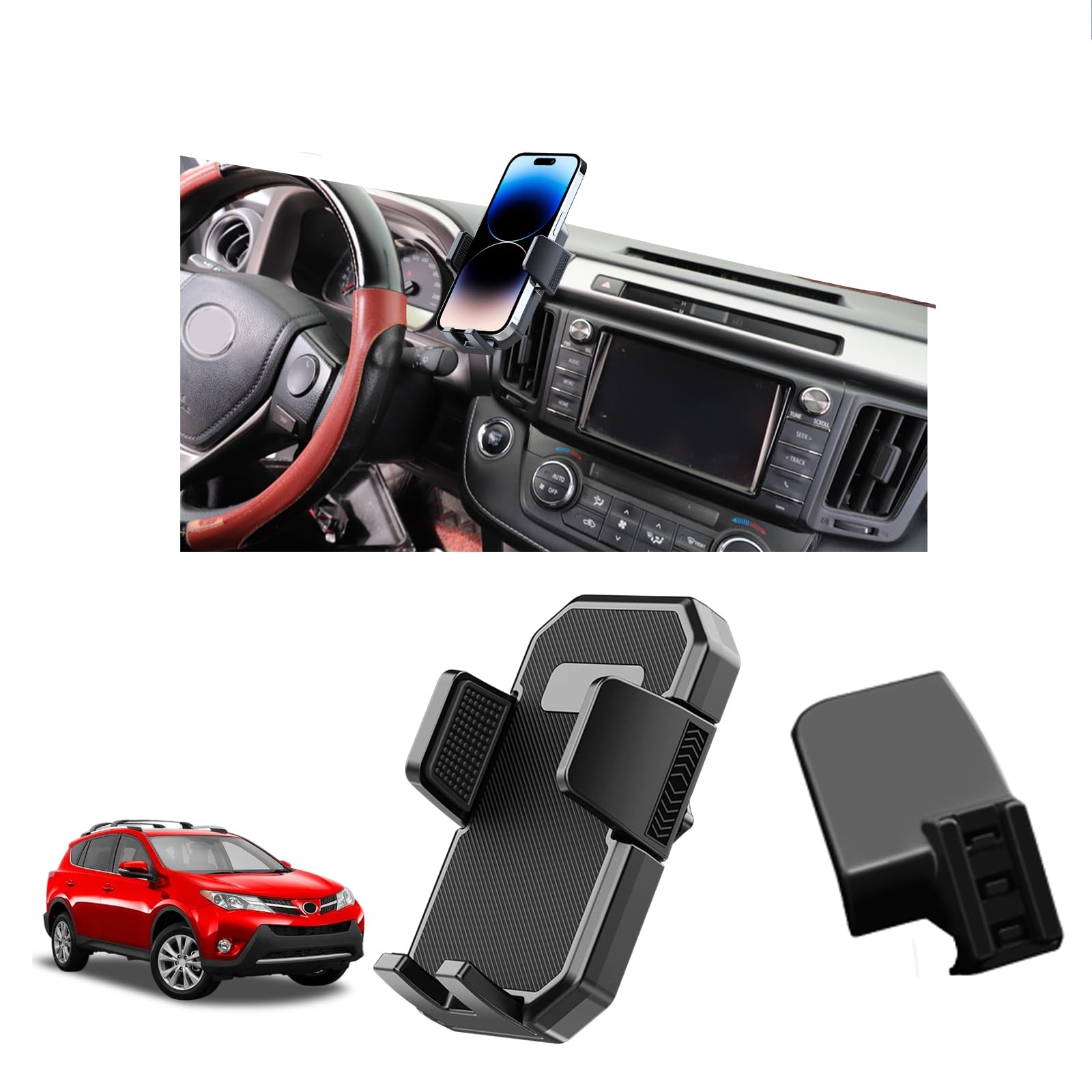 Car Phone Mount For Toyota Rav4 2013-2015 2016 2017 2018 Accessories Custom Air Vent Phone Holder Auto Lock Phone Holder Hands F