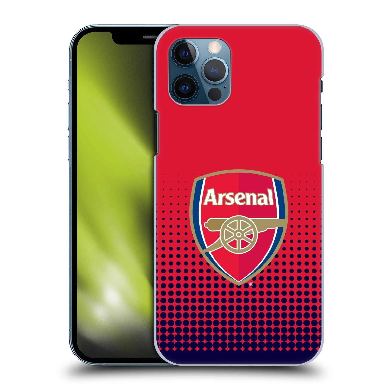 Head Case Designs Officially Licensed Arsenal Fc Fade Crest 2 Hard Back Case Compatible With Apple Iphone 12 / Iphone 12 Pro