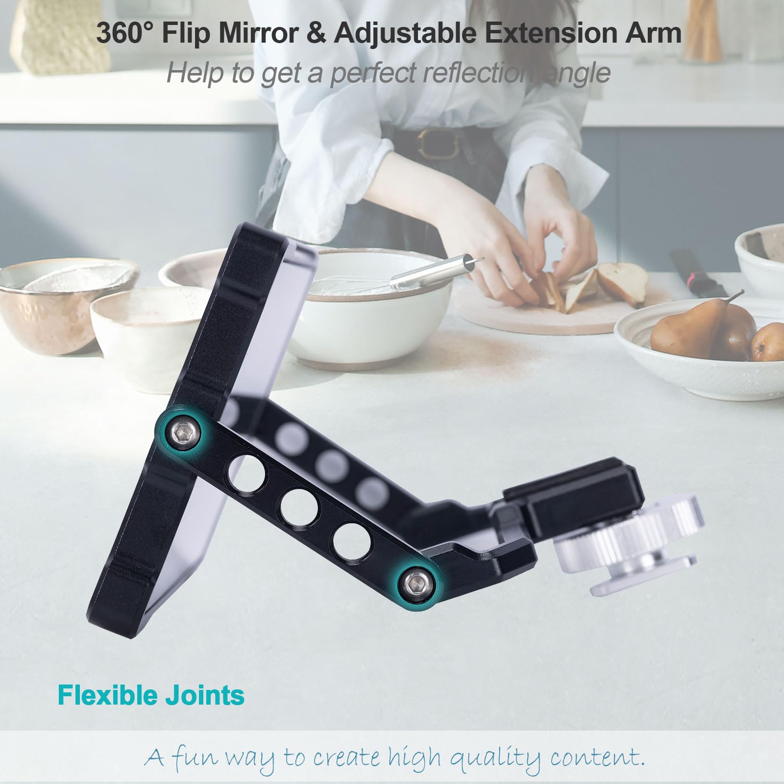 Niceyrig Vlog Vlogging Selfie Mirror [Plus Version] For Iphone 14/13/12/11 Pro Max 6.1 6.7, Youtube Tiktok Instagram Livestr