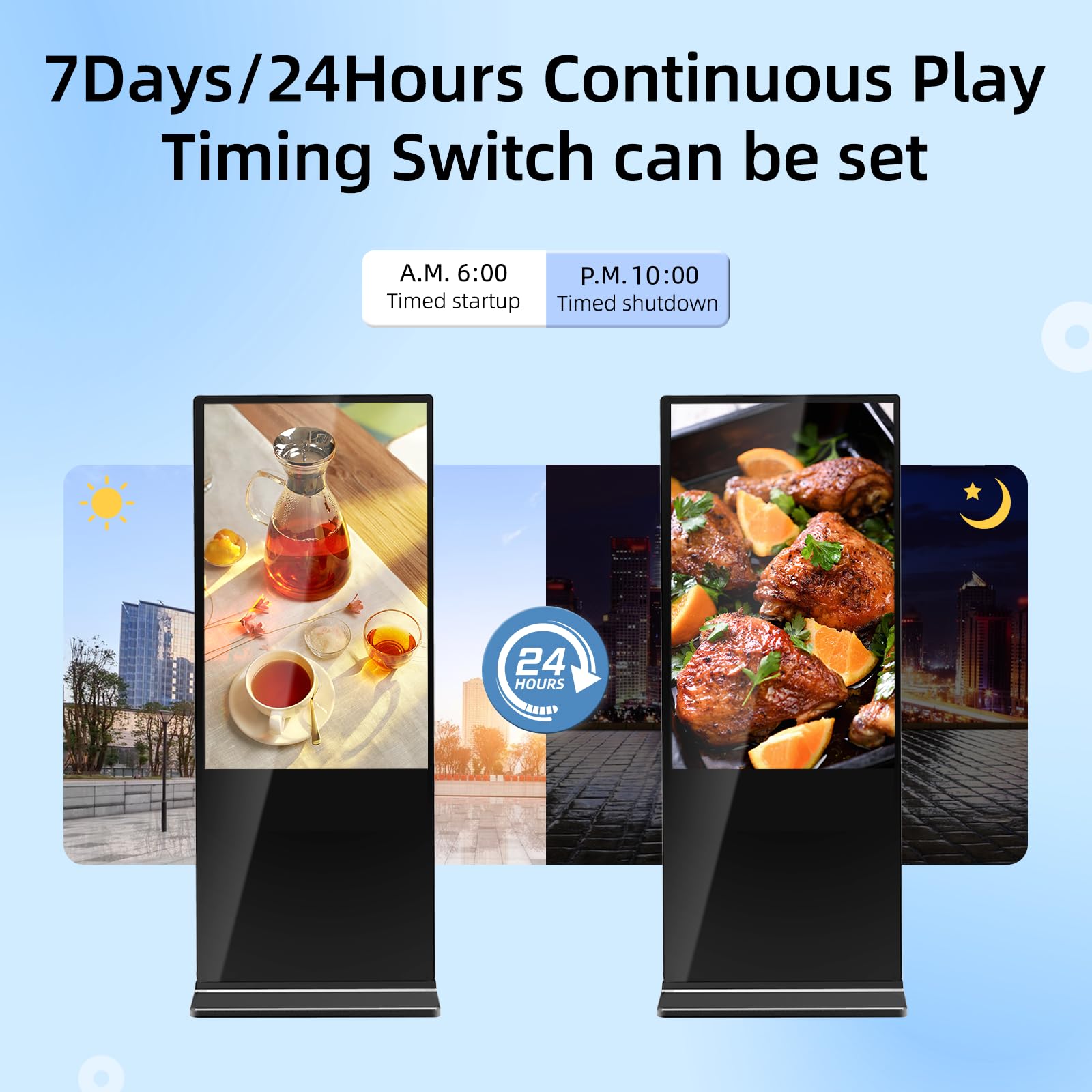 Qixzocv 43 Inch Indoor Digital Signage Touchscreen Kiosk Floor Standing Advertising Display Lcd Totem Interactive Monitor Androi