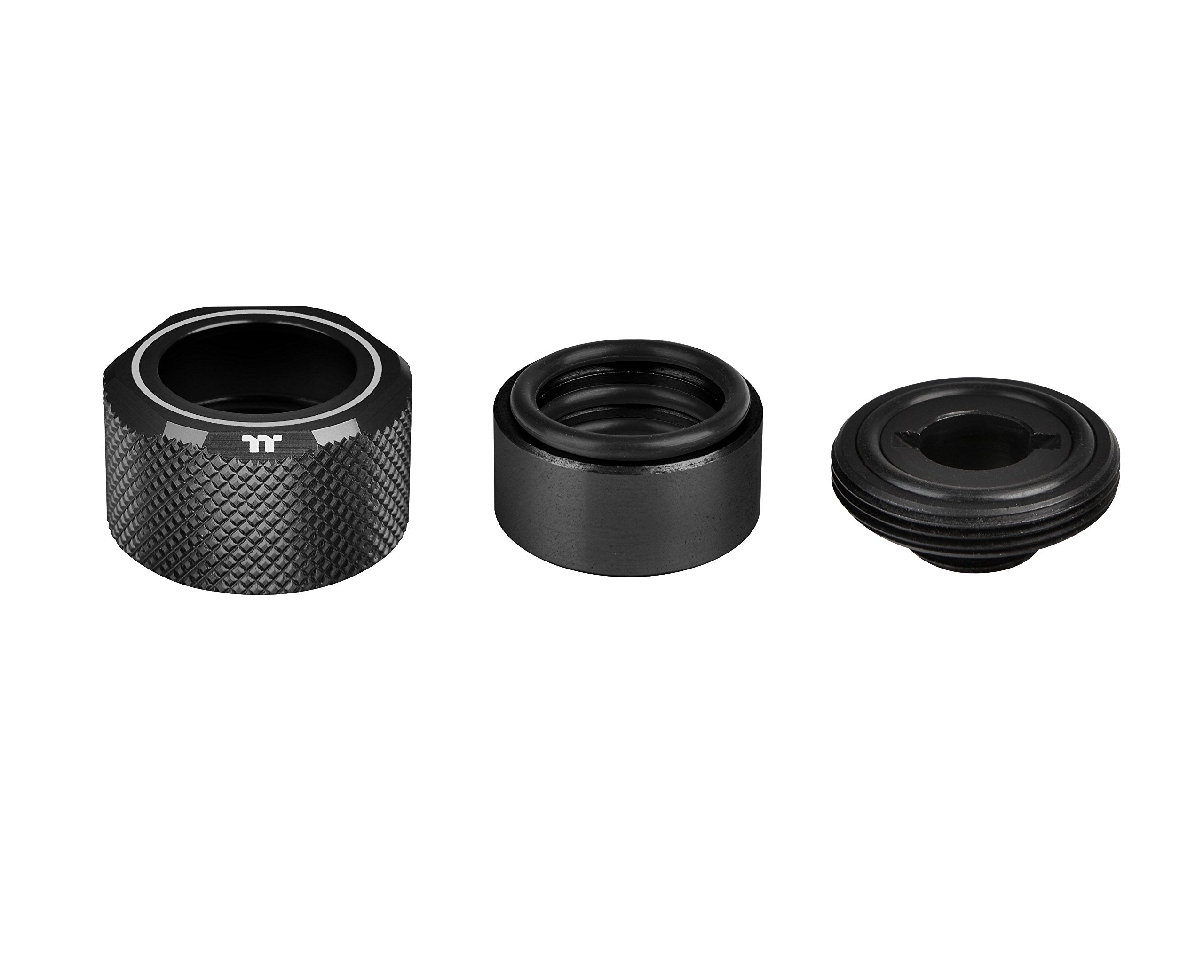 Thermaltake Pacific Black 4 Build In O Rings C Prog1/4 Petg 16Mm Od Compression Fitting Cl W214 Cu00Bl A