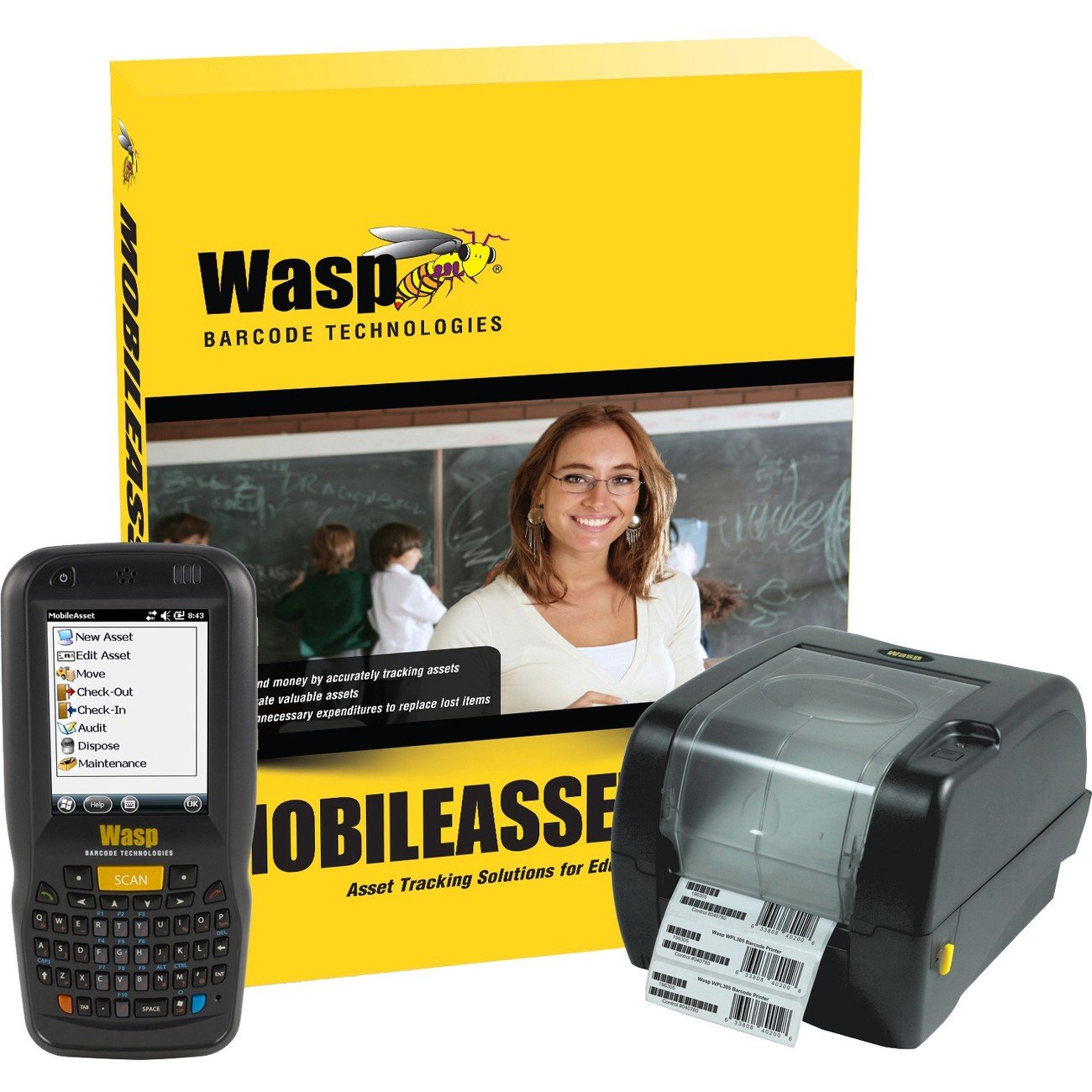 Wasp 633808927684 MobileAsset.EDU Professional with DT60 & WPL305 (5user) RTL